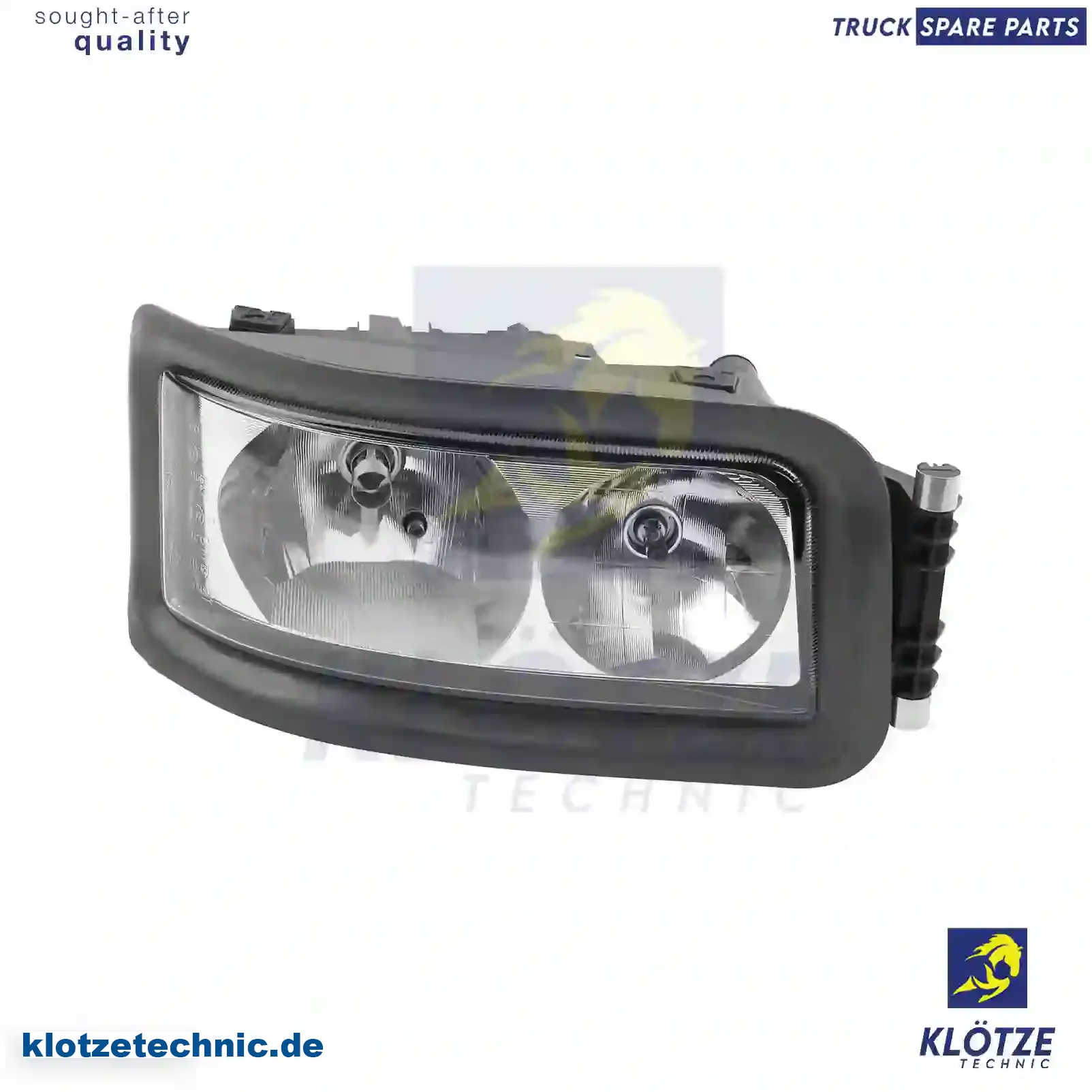 Headlamp, right, 81251016434, 81251016454, 81251016462, 81251016591 || Klötze Technic