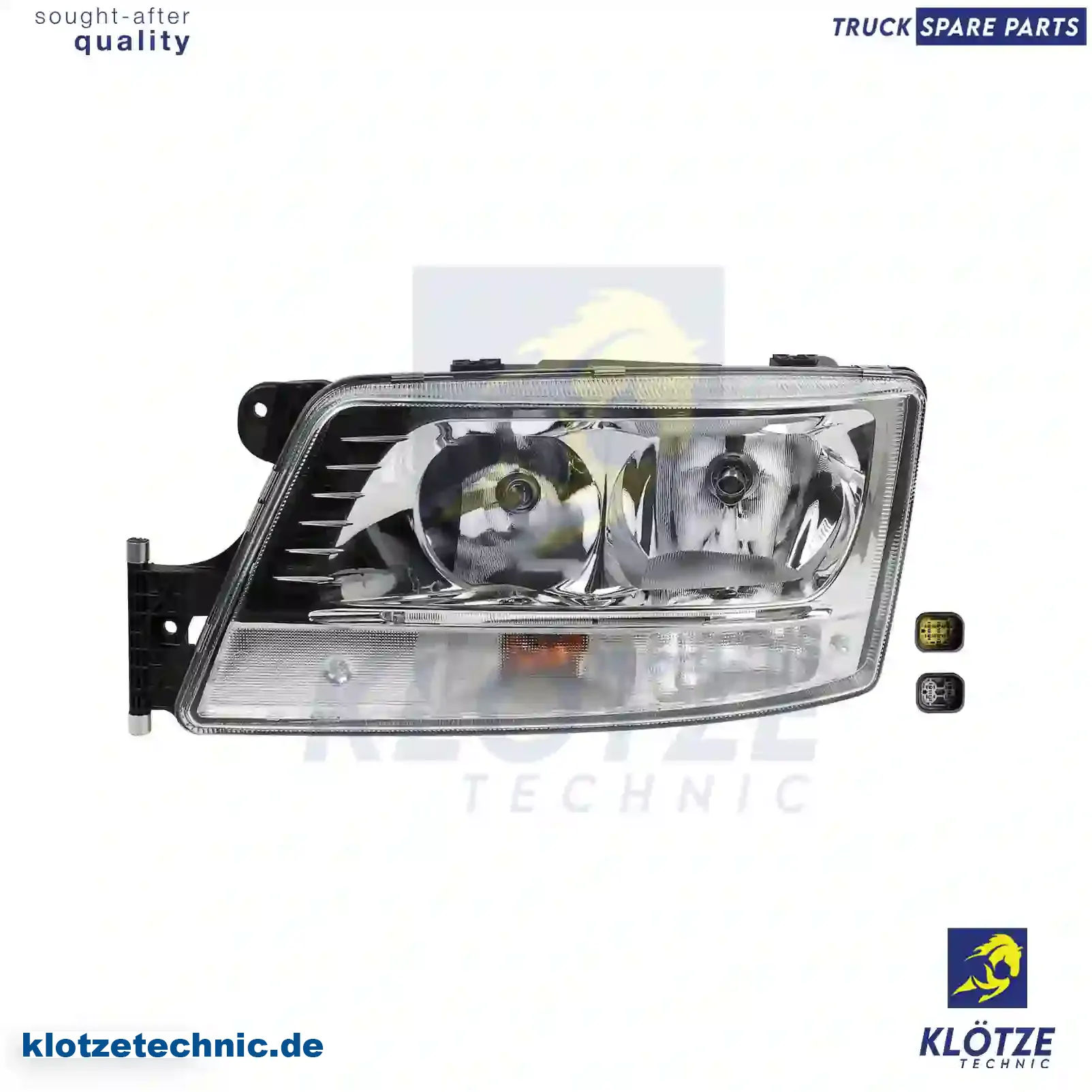 Headlamp, left, with headlamp range control, 81251016503, 81251016663, 81251016687, 81251016749, , || Klötze Technic