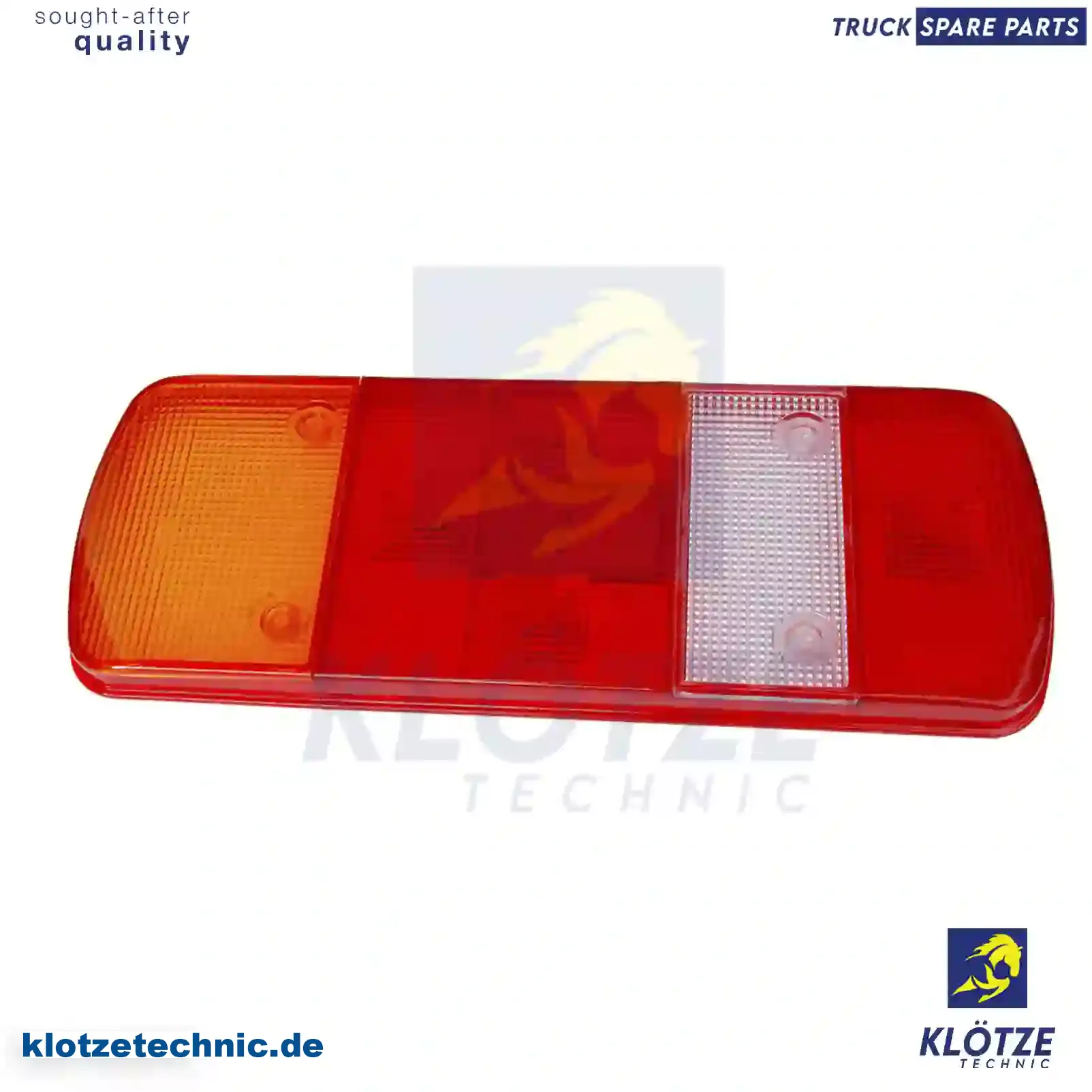 Tail lamp glass, 81252256538, 0025446190, 20360571 || Klötze Technic