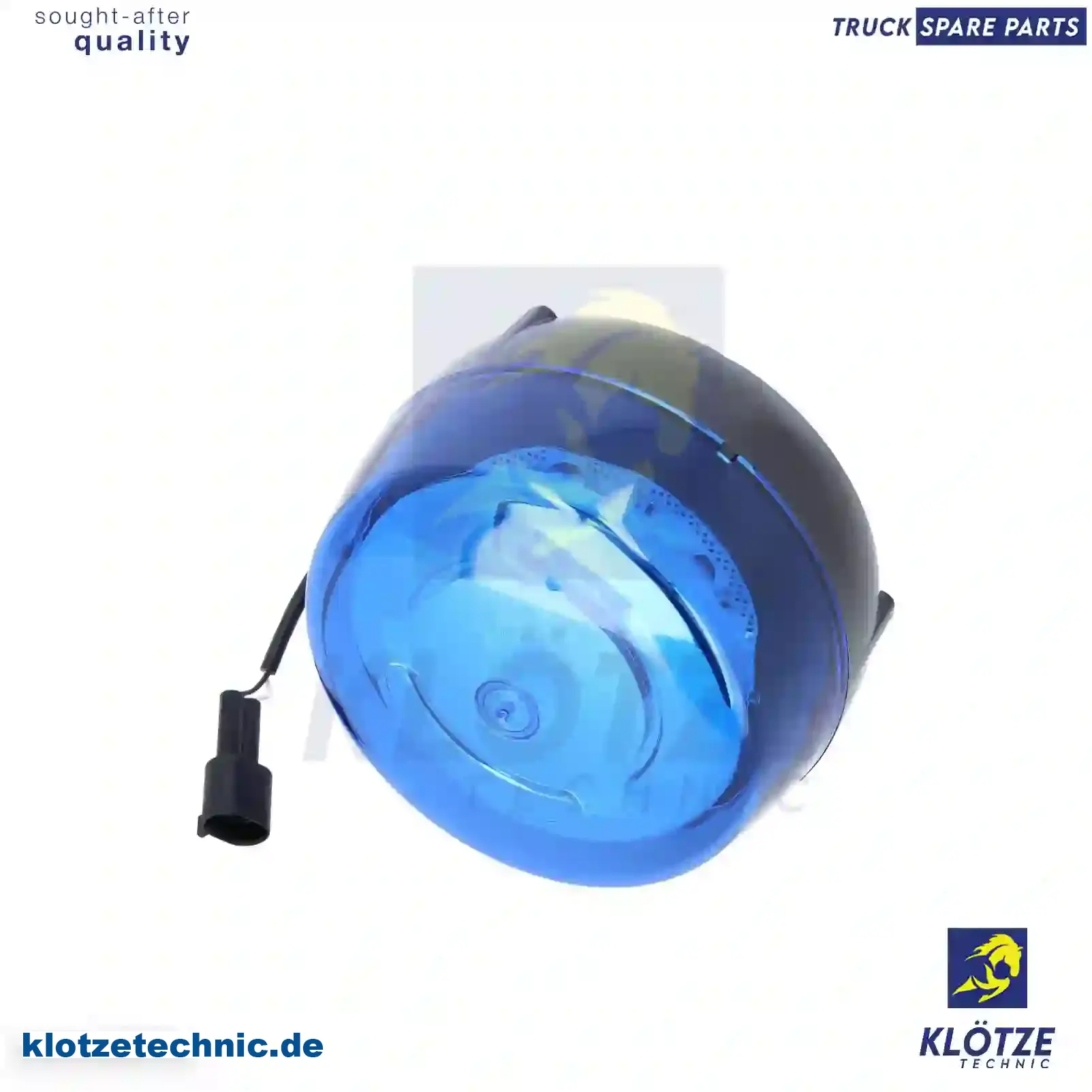 Rotating emergency lamp, blue, 81252076075, , , || Klötze Technic