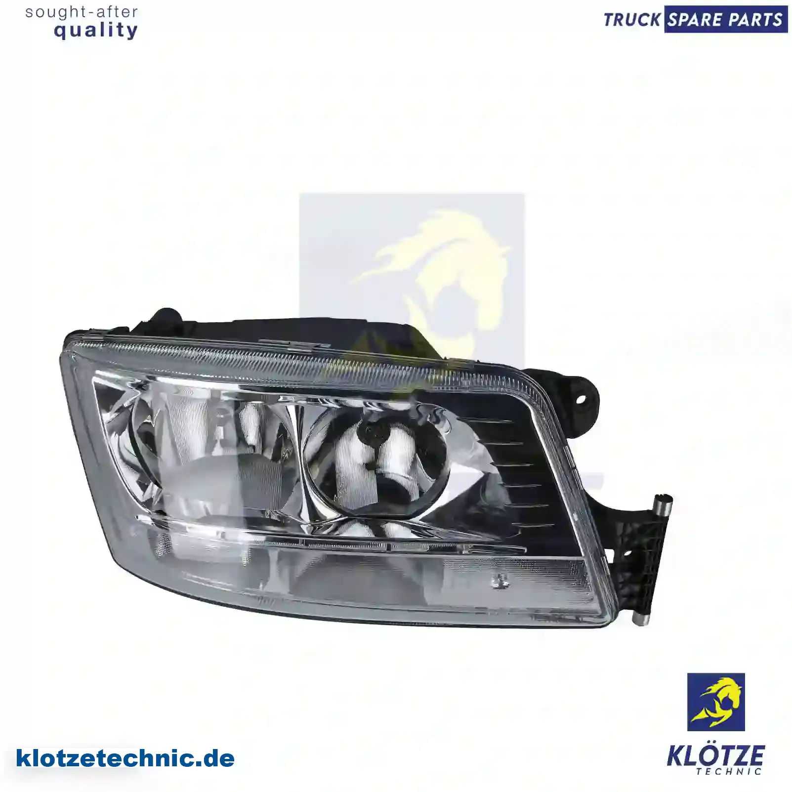 Headlamp, right, 81251016760, 81251016772, || Klötze Technic