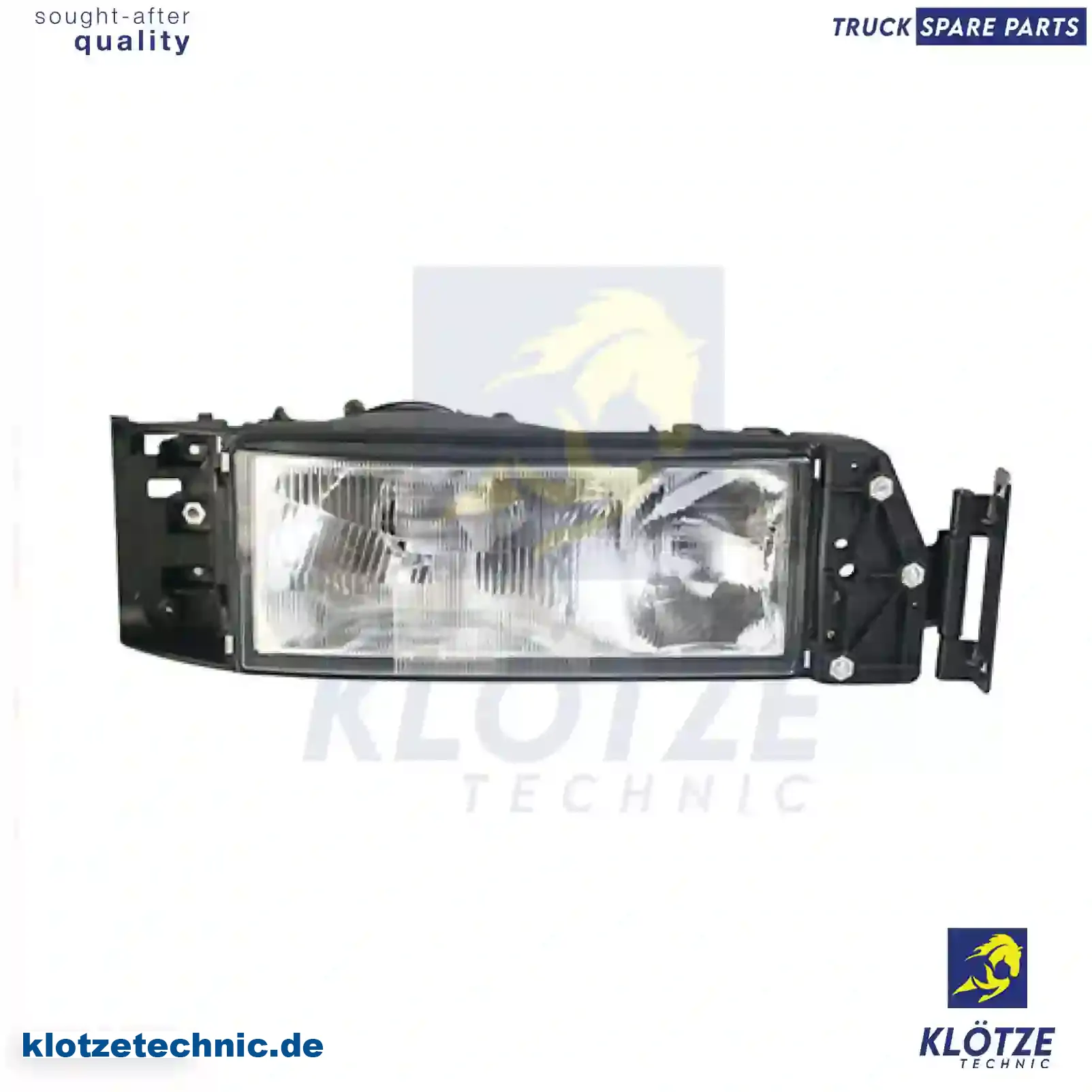 Headlamp, left, without bulb, 04861341, 4861341, 500305103, 500350103 || Klötze Technic