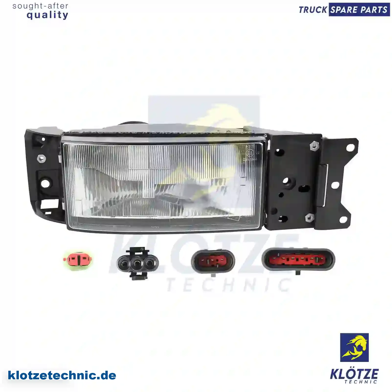 Headlamp, right, without bulbs, 04855957, 04855963, 4855957, 500340361, 99486699 || Klötze Technic