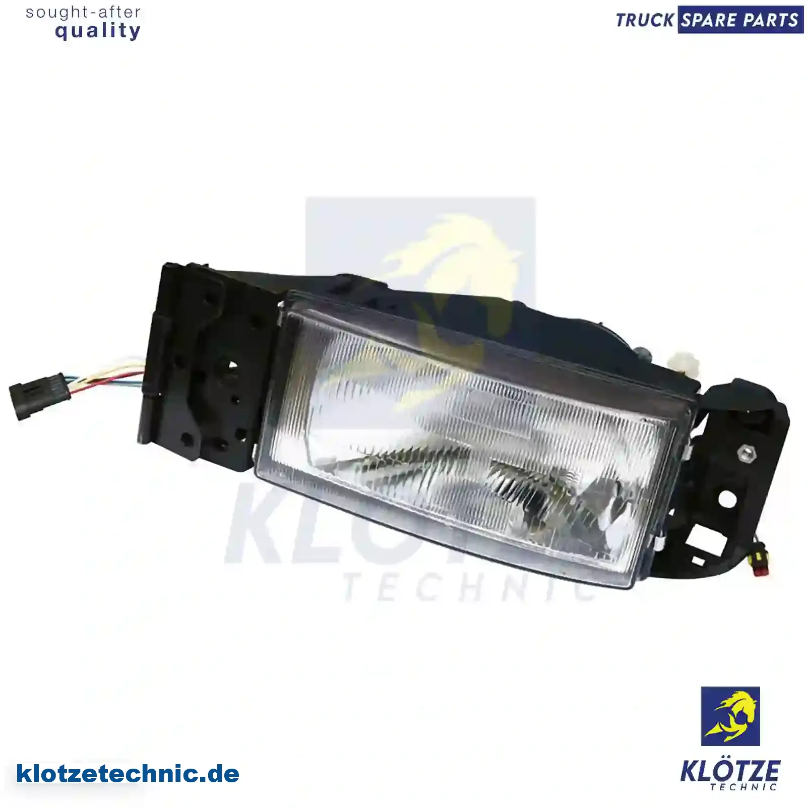 Headlamp, right, without bulb, 500340503, 984325 || Klötze Technic