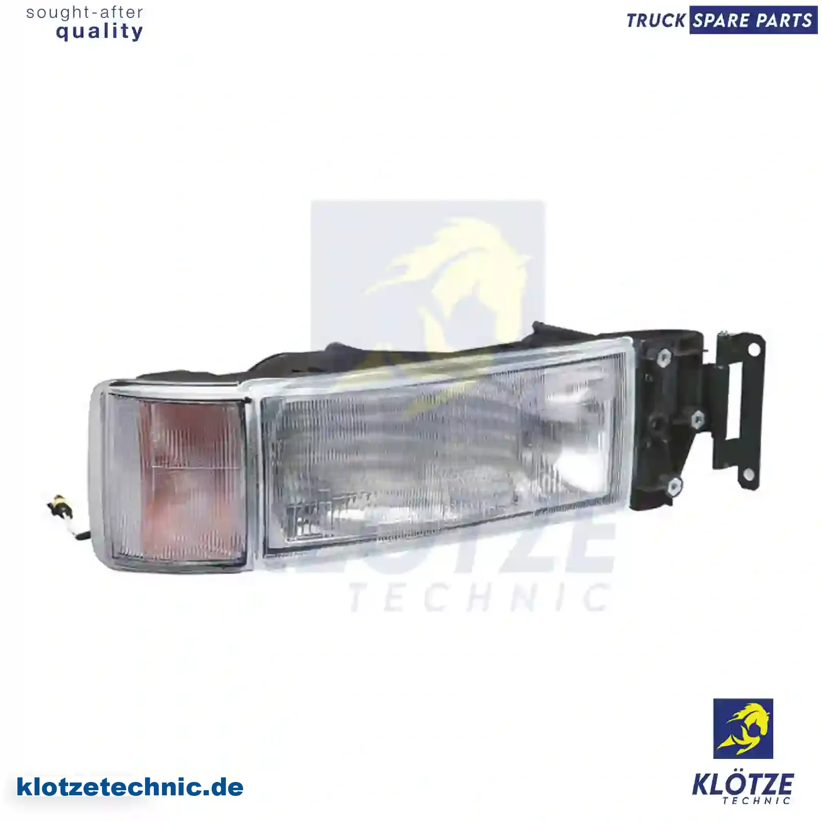 Headlamp, left, without bulb, 500340543, 984325 || Klötze Technic