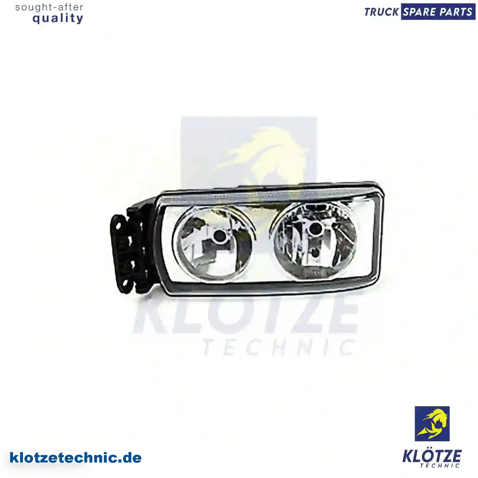 Headlamp, left, without adjusting motor, 504238213, , , || Klötze Technic