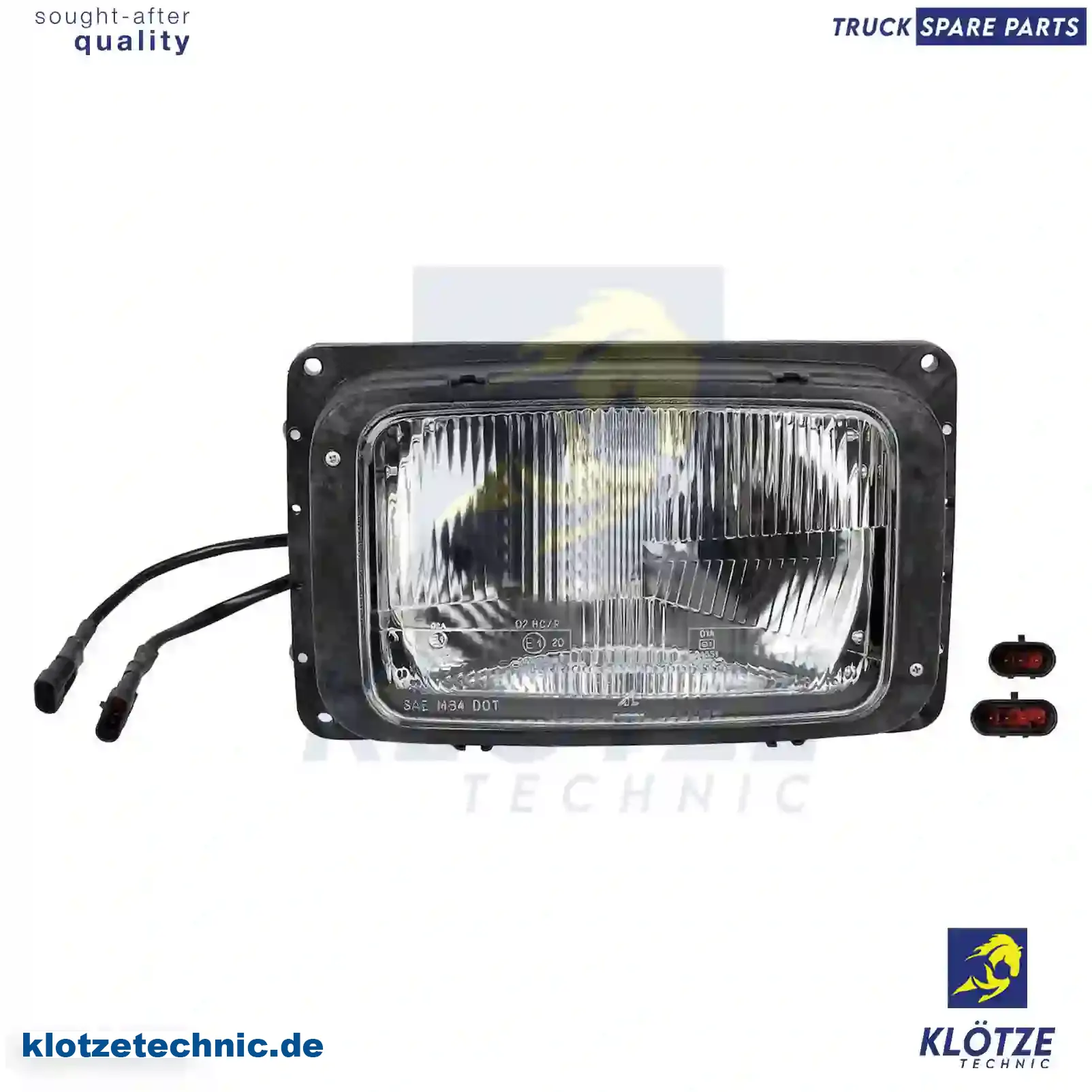 Headlamp, left, 504032810, 504032814, 98466393, 98466399, 98466395 || Klötze Technic