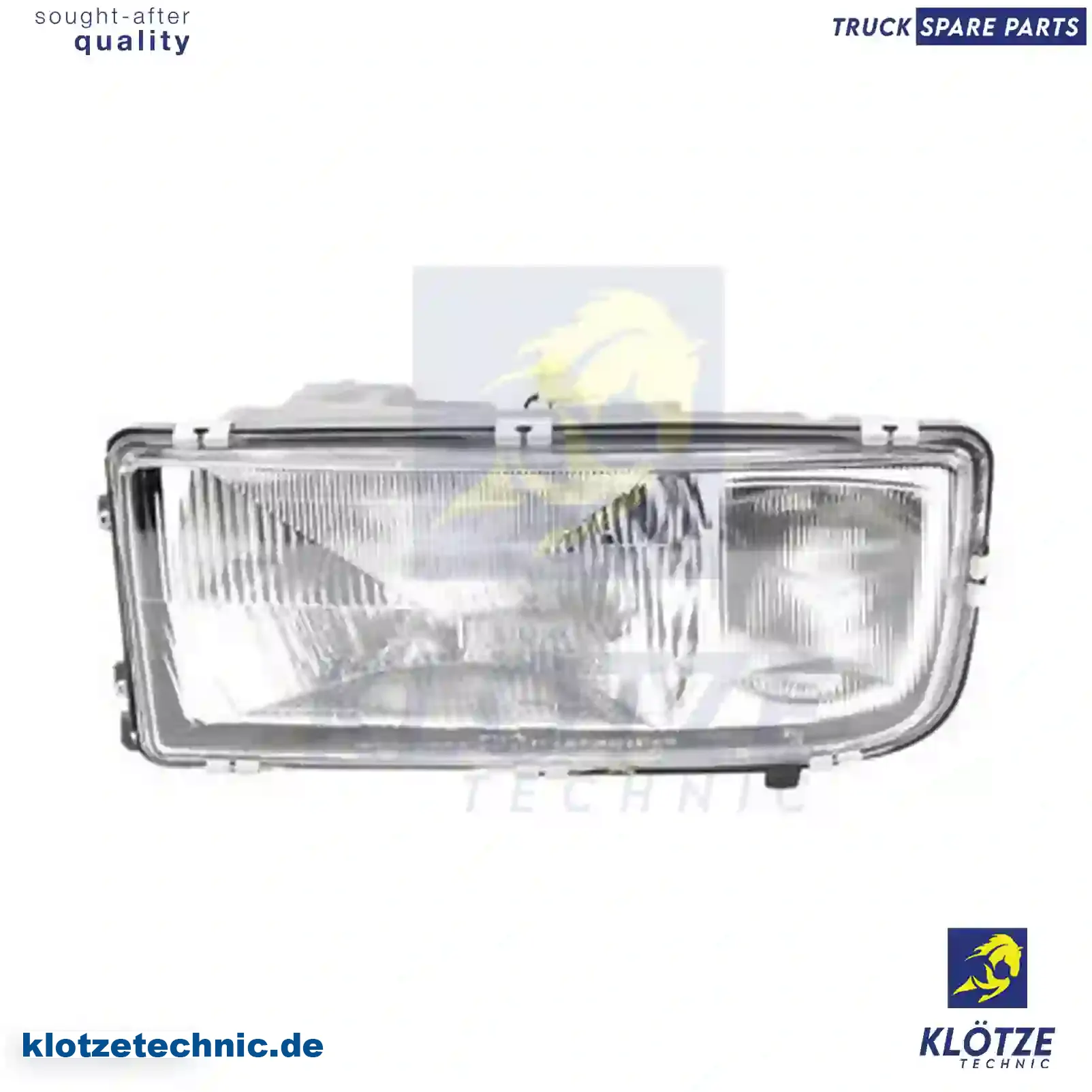 Headlamp, left, without bulbs, 9418204361, 94182 || Klötze Technic