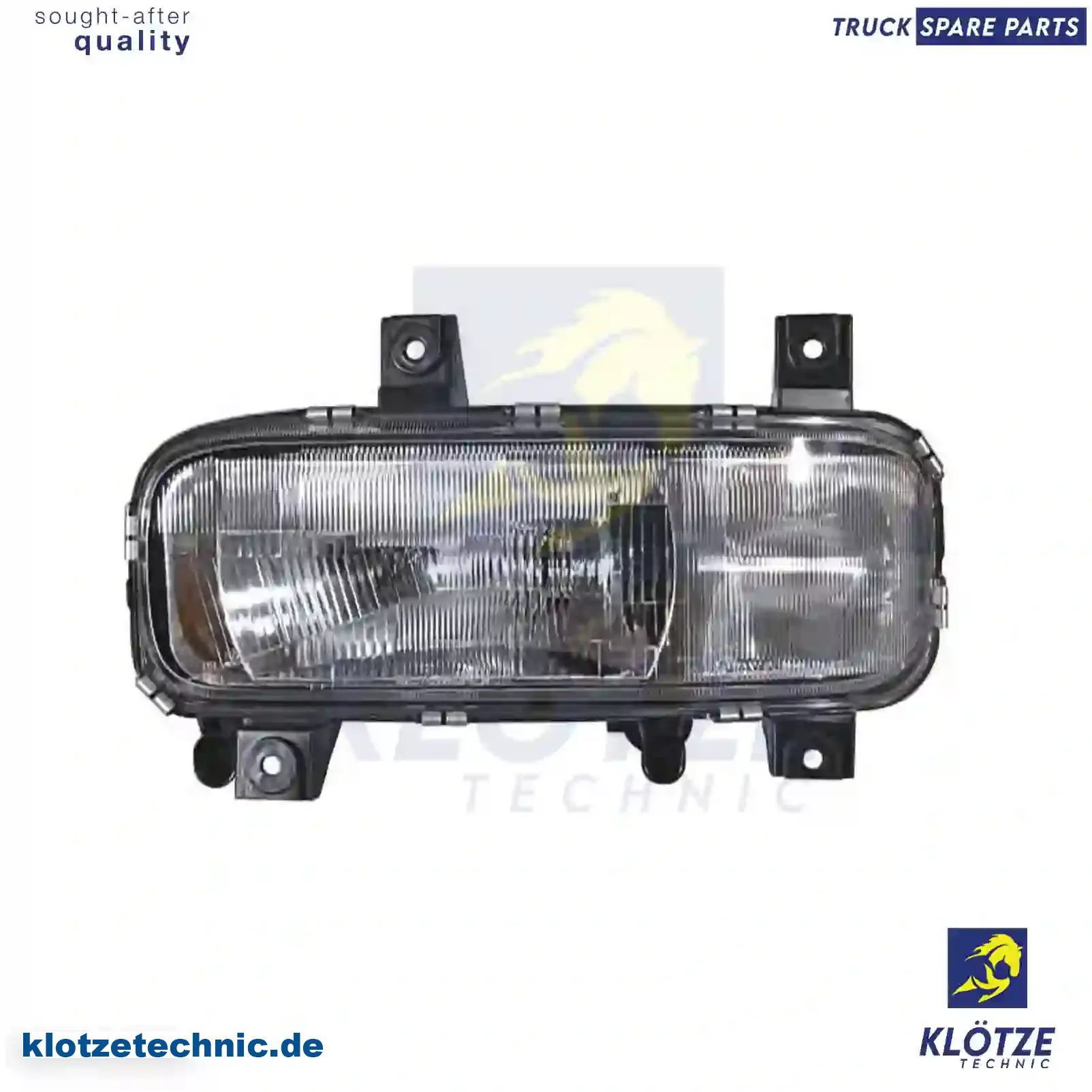 Headlamp, left, without bulbs, 9738200561, , , || Klötze Technic