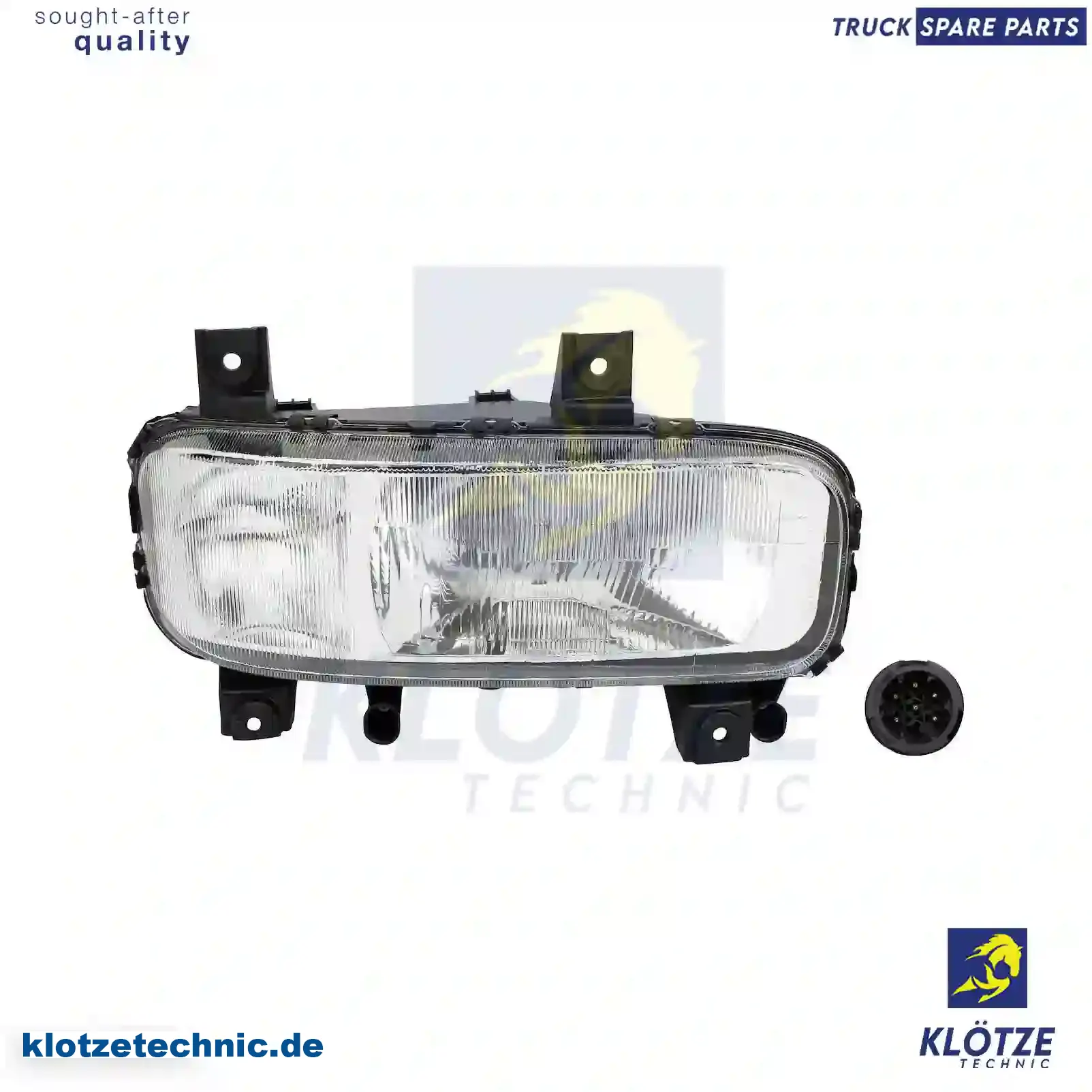 Headlamp, right, without bulbs, 9738200261, , , , || Klötze Technic