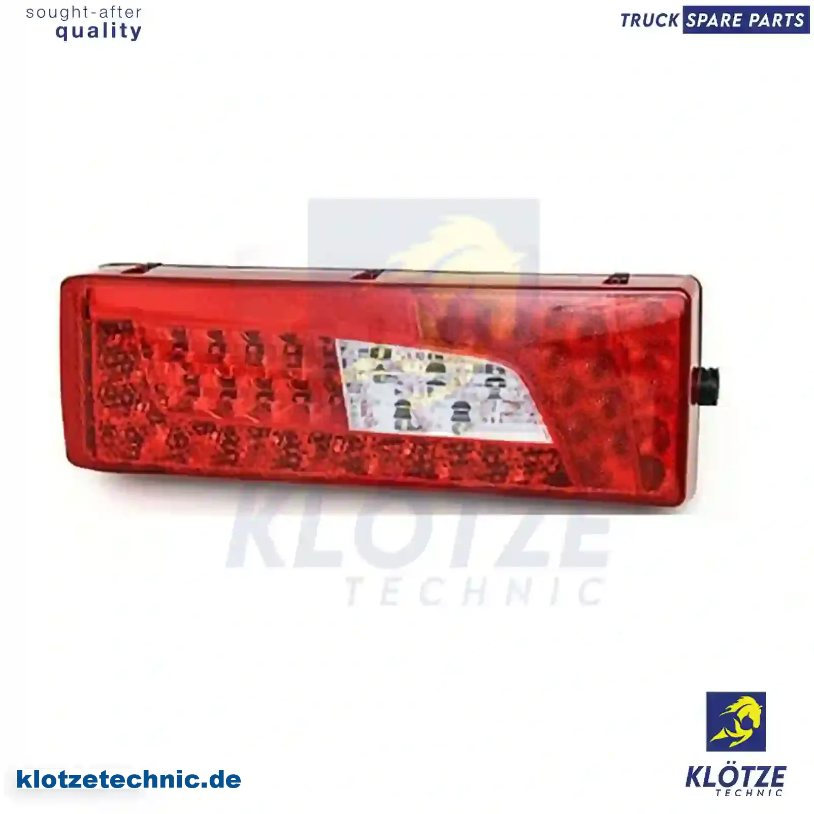 Tail lamp, left, with license plate lamp, 1905044, 2241860, 2380955 || Klötze Technic