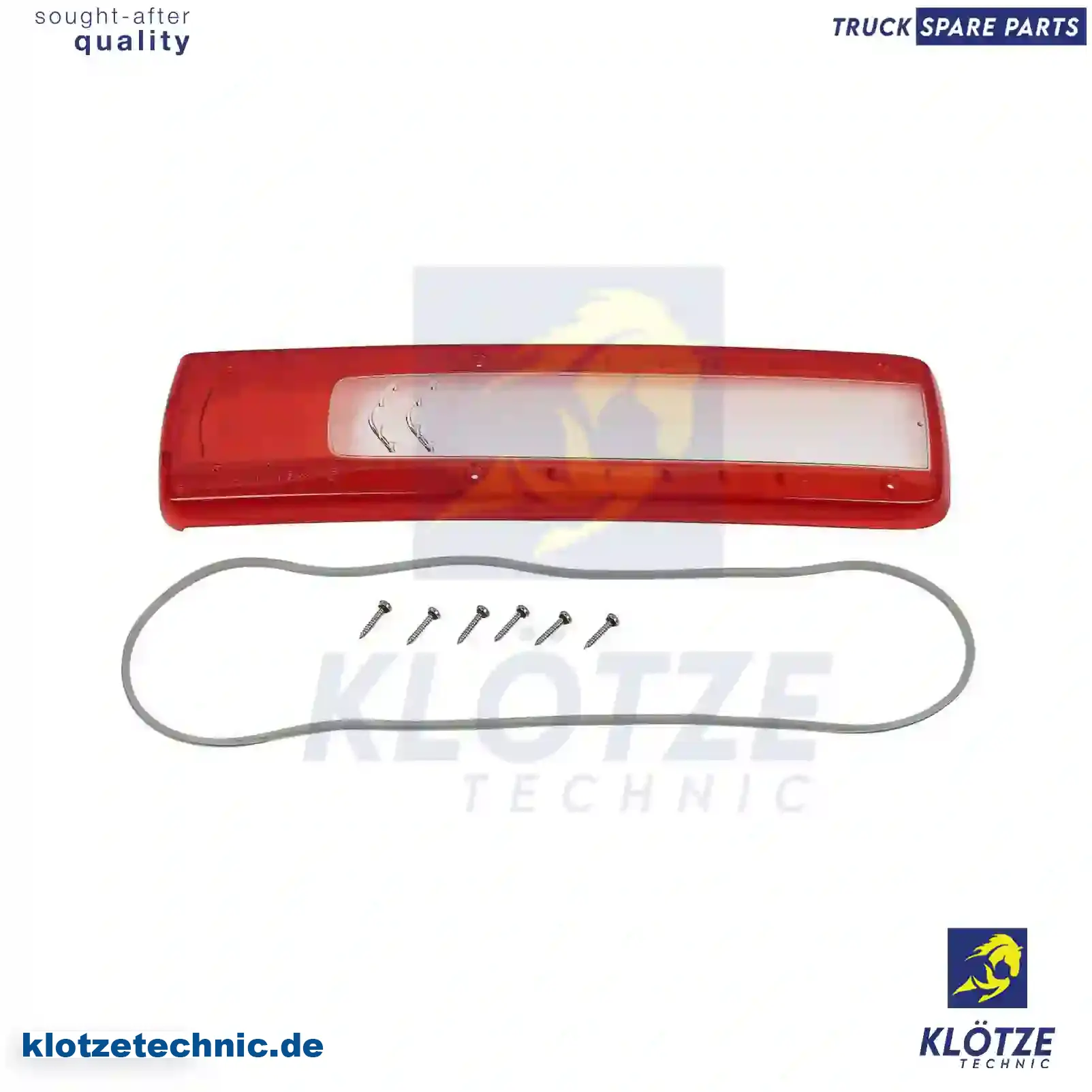 Tail lamp glass, 7422800391, 82849 || Klötze Technic