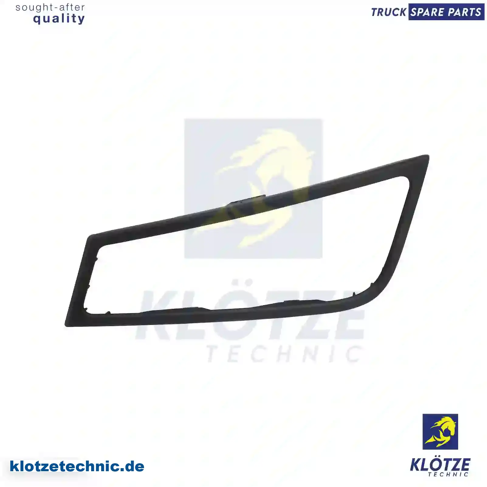 Auxiliary lamp frame, left, black, 82080743 || Klötze Technic