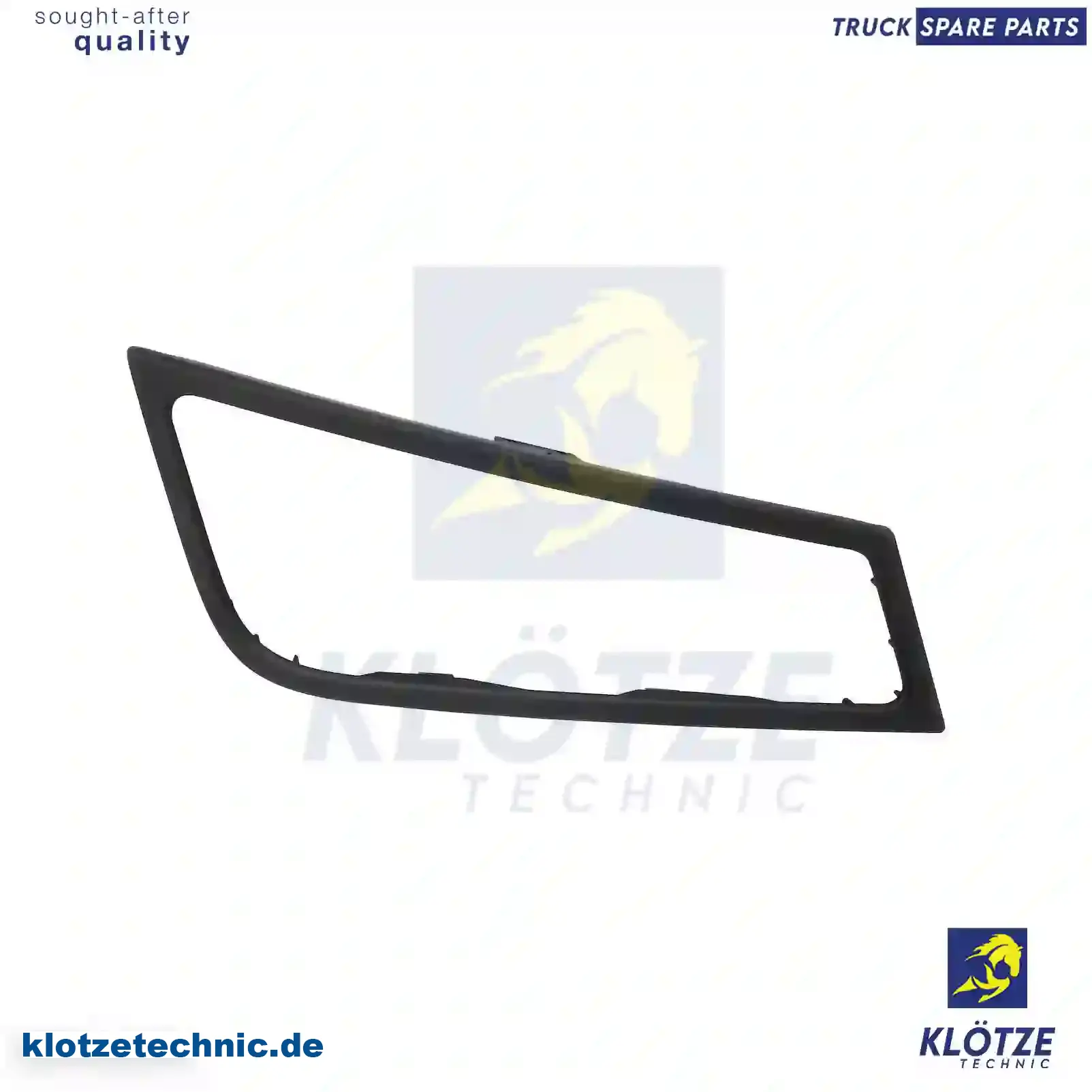 Auxiliary lamp frame, right, black, 82094710 || Klötze Technic