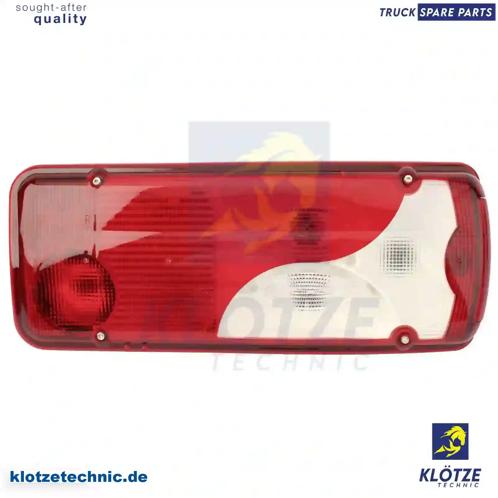 Tail lamp glass, right, 0008262156, 0008262356, 9068262156, 1784670, 2E0945112, 2E0945112A, ZG21090-0008 || Klötze Technic