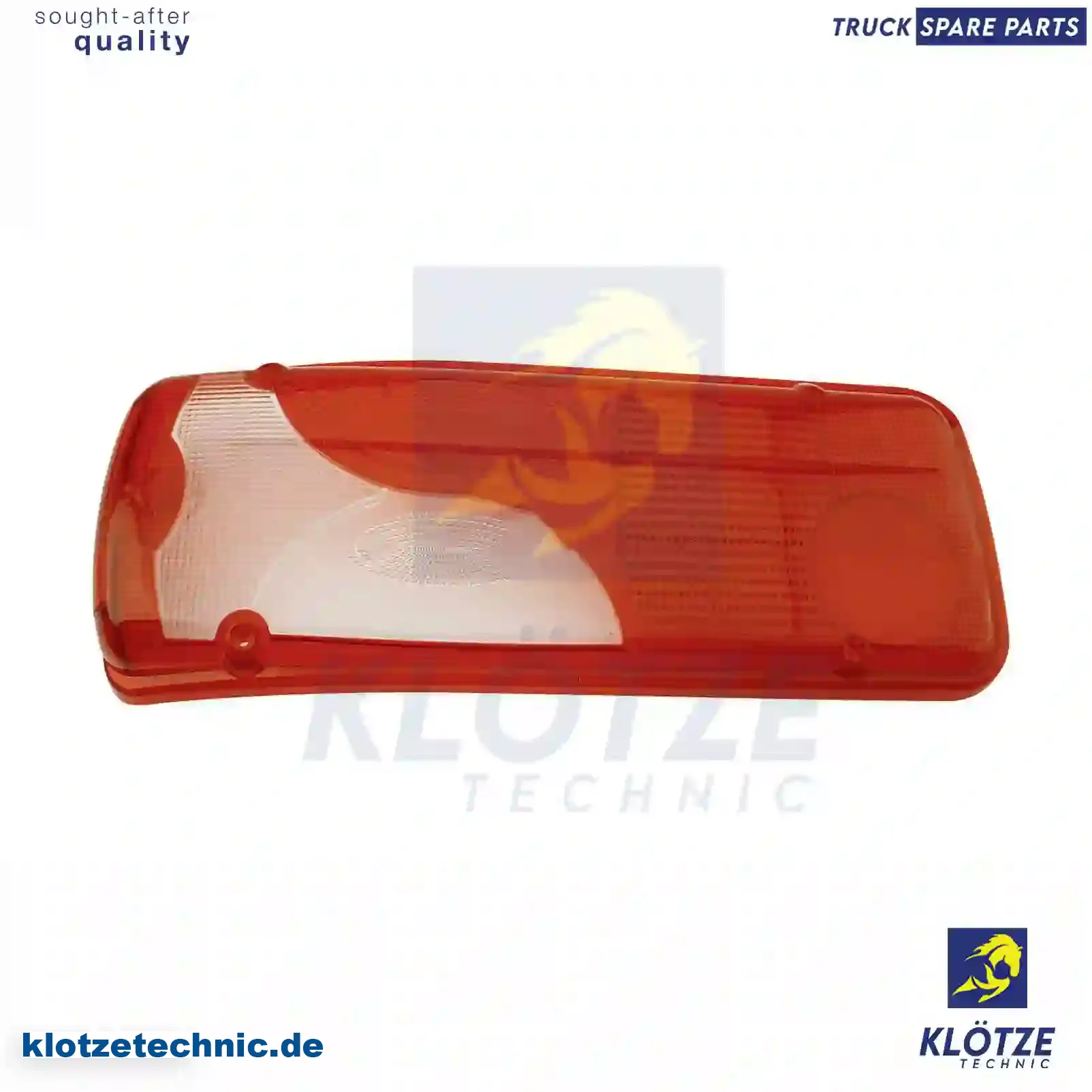 Tail lamp glass, left, 0008262056, 0008262256, 9068262056, 1784669, 2E0945111, 2E0945111A, ZG21085-0008 || Klötze Technic