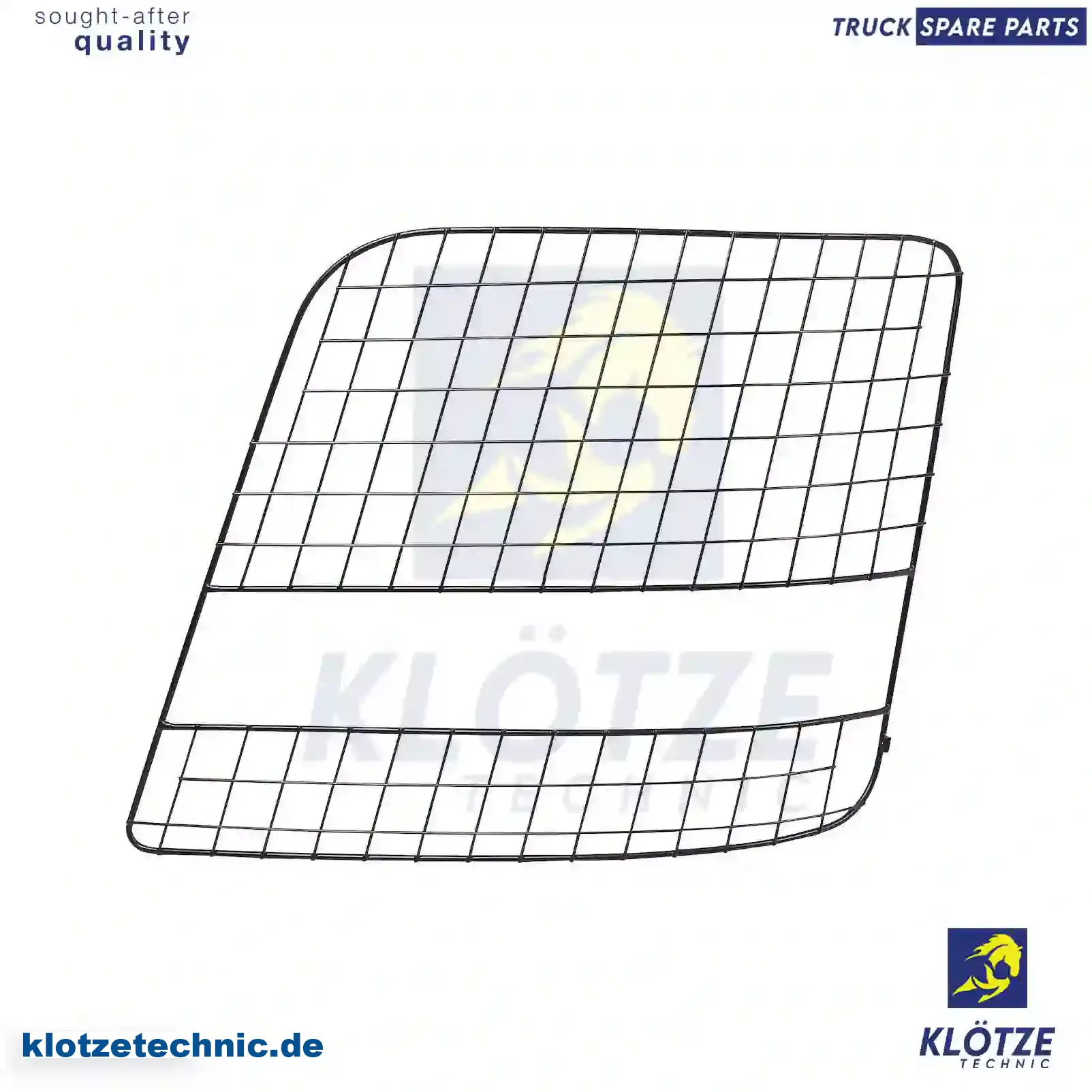 Covering grille, headlamp, left, 81416305057 || Klötze Technic