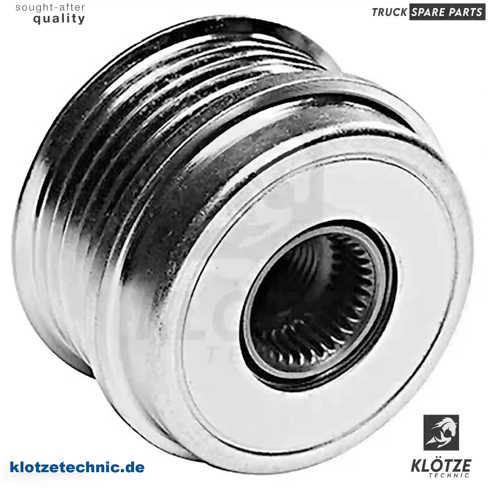 Pulley, alternator, 09949580, 038903119L, 071903119B, 071903165, 09949580, 9949580, GD215541, 09949580, 23150-2W200, 038903119L, 071903119B, 071903165, 038903119L, 071903119B, 071903165, 038903119B, 038903119L, 071903119B, 071903165 || Klötze Technic