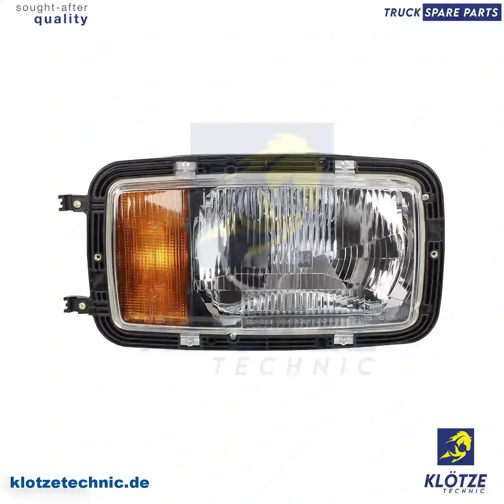 Headlamp, right, without bulbs, 6418200461, , , , || Klötze Technic