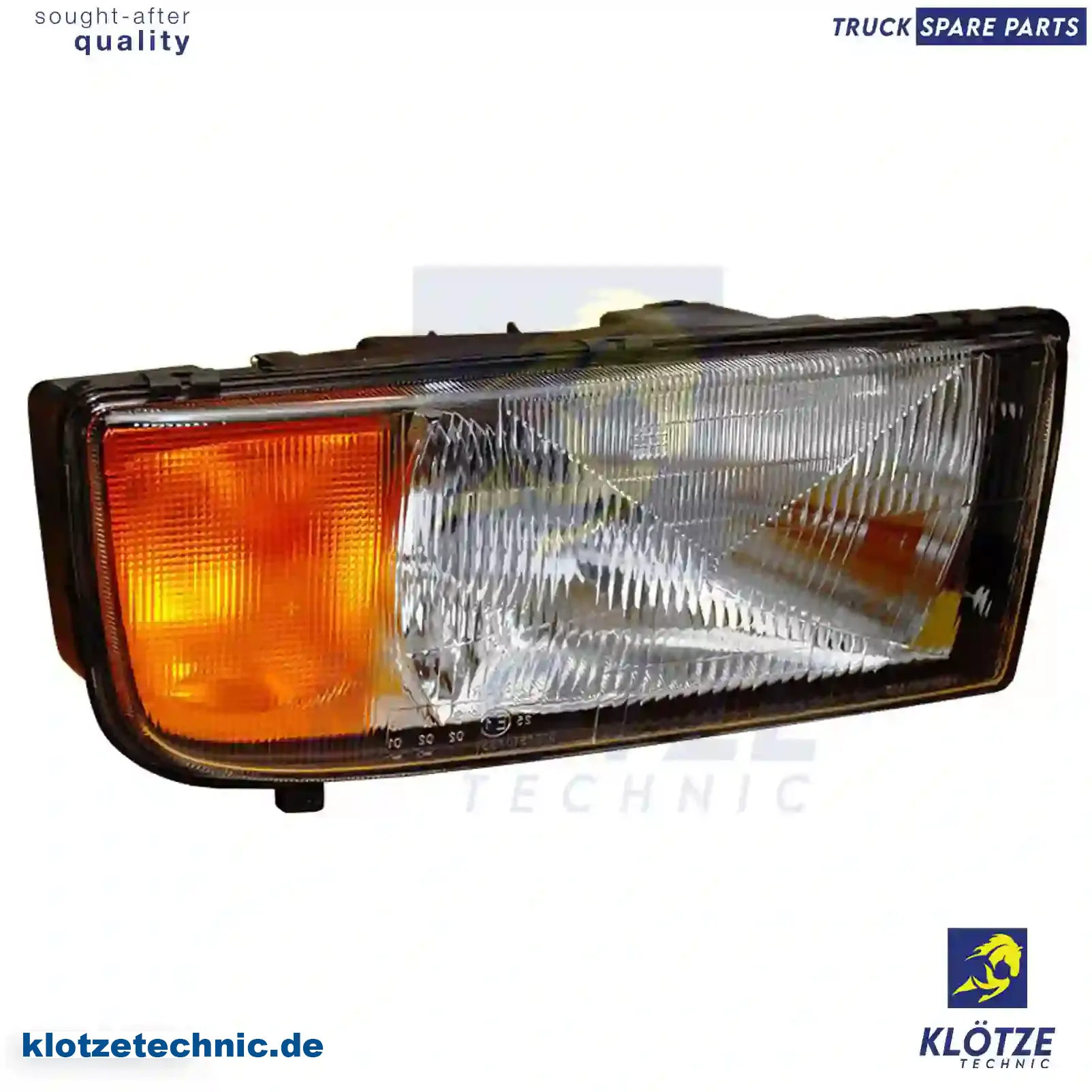 Headlamp, right, without bulbs, 9418200661, 9418202861, 9418205461, , || Klötze Technic