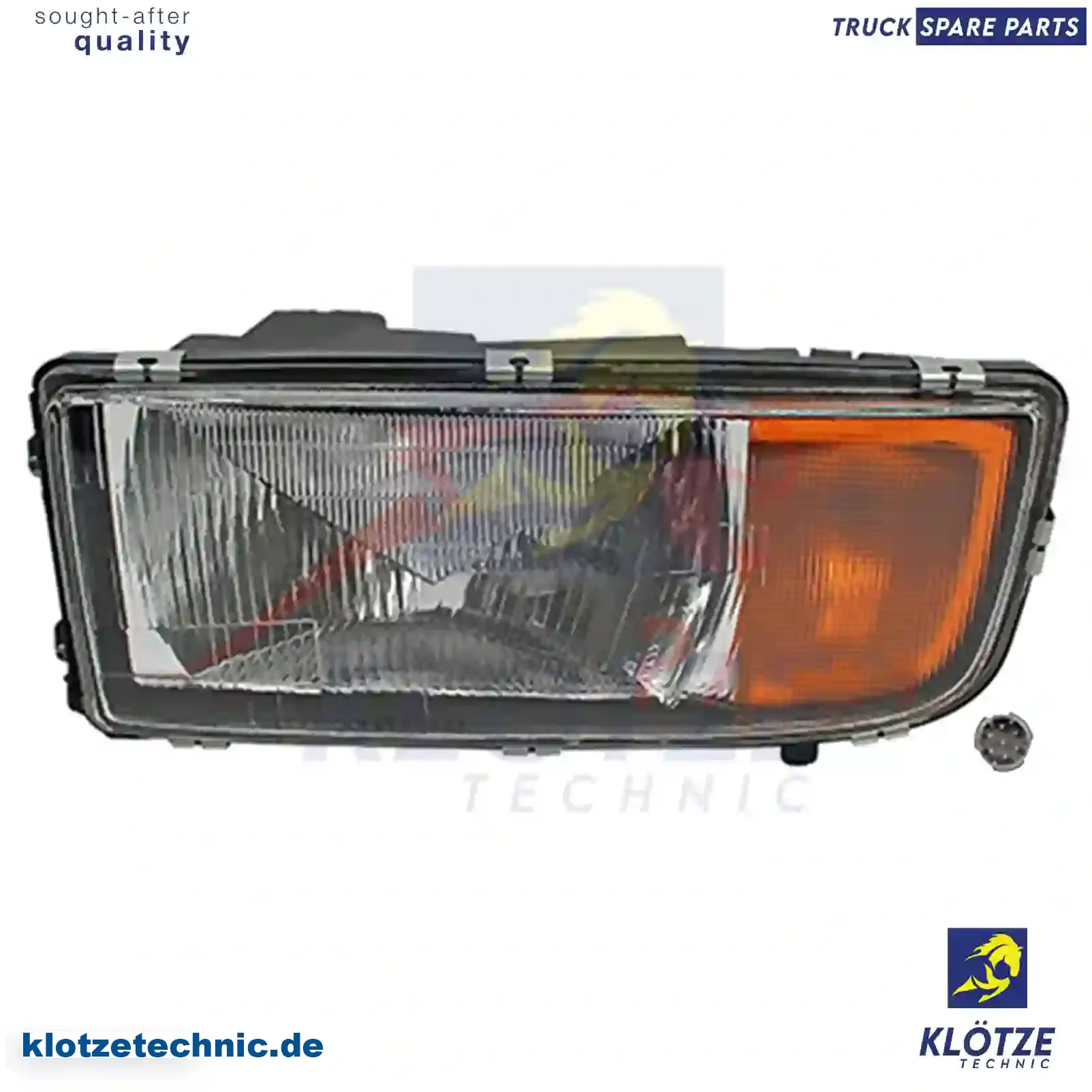 Headlamp, left, without bulbs, 9418202961, 941820296105, 9418205561 || Klötze Technic