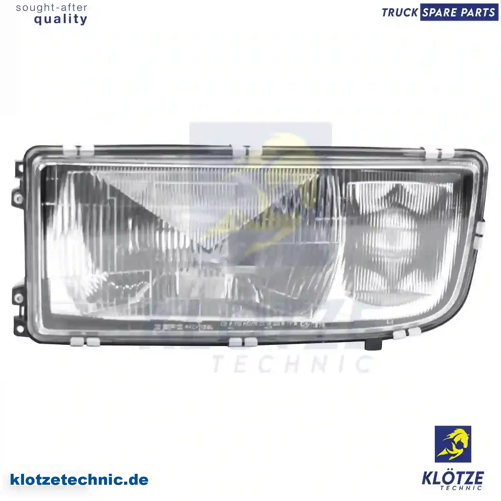 Headlamp, left, without bulbs, 9418200361, 9418202561, 9418205161 || Klötze Technic