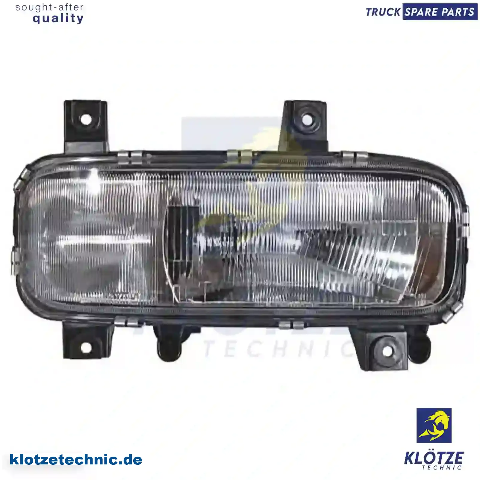 Headlamp, right, without bulbs, 9738201461, , , , || Klötze Technic