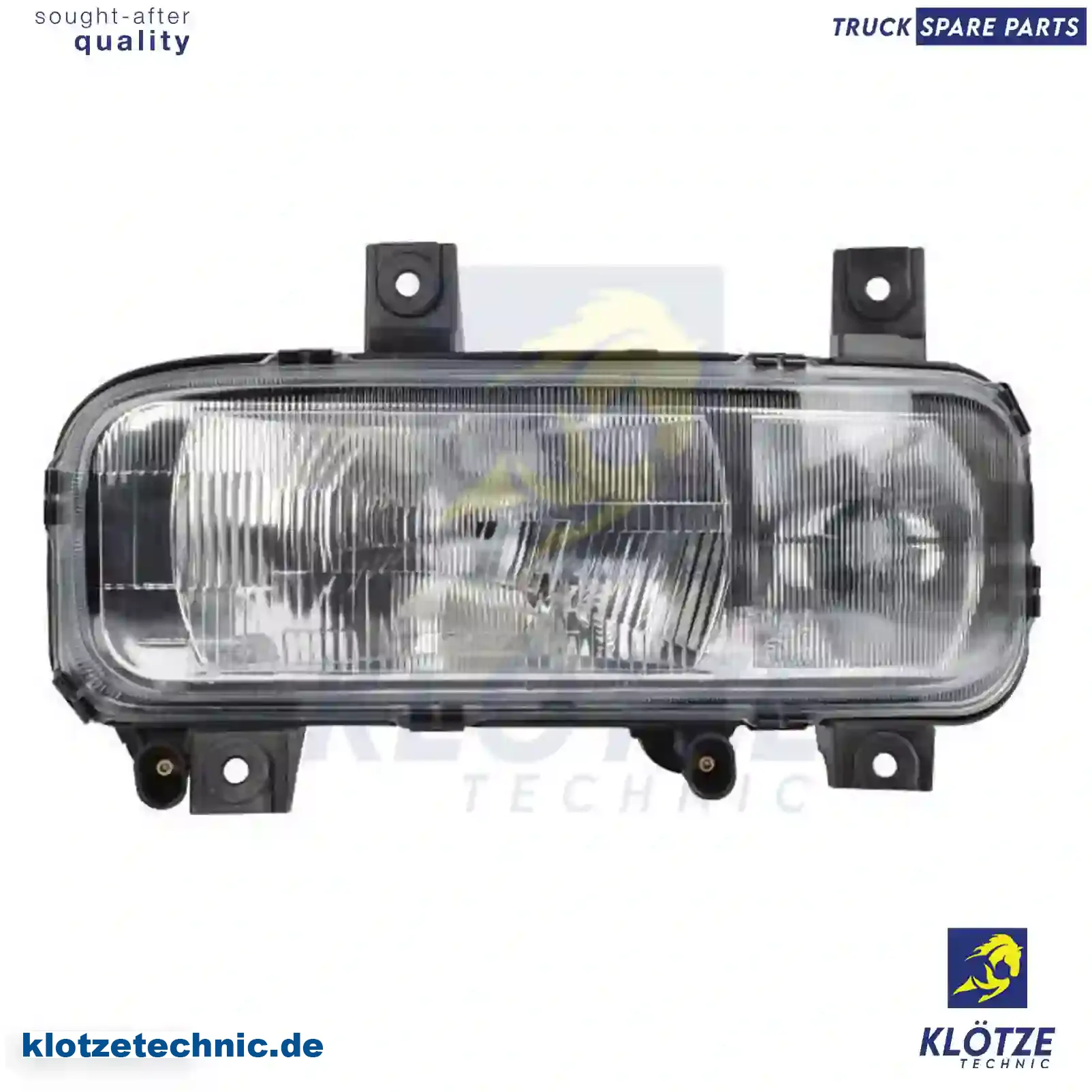 Headlamp, left, without bulbs, 9738201361, , , , || Klötze Technic