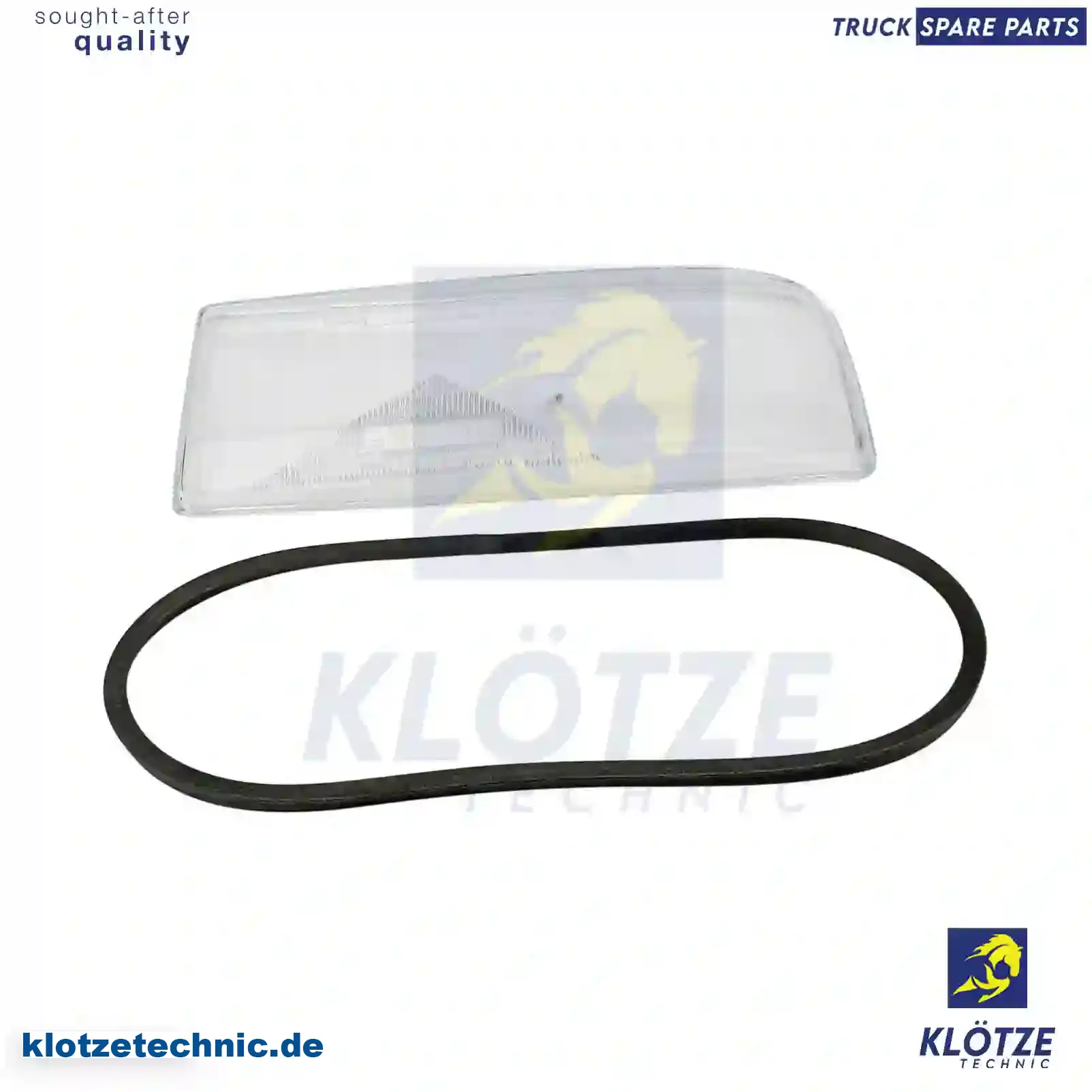 Headlamp glass, right, 48260990 || Klötze Technic