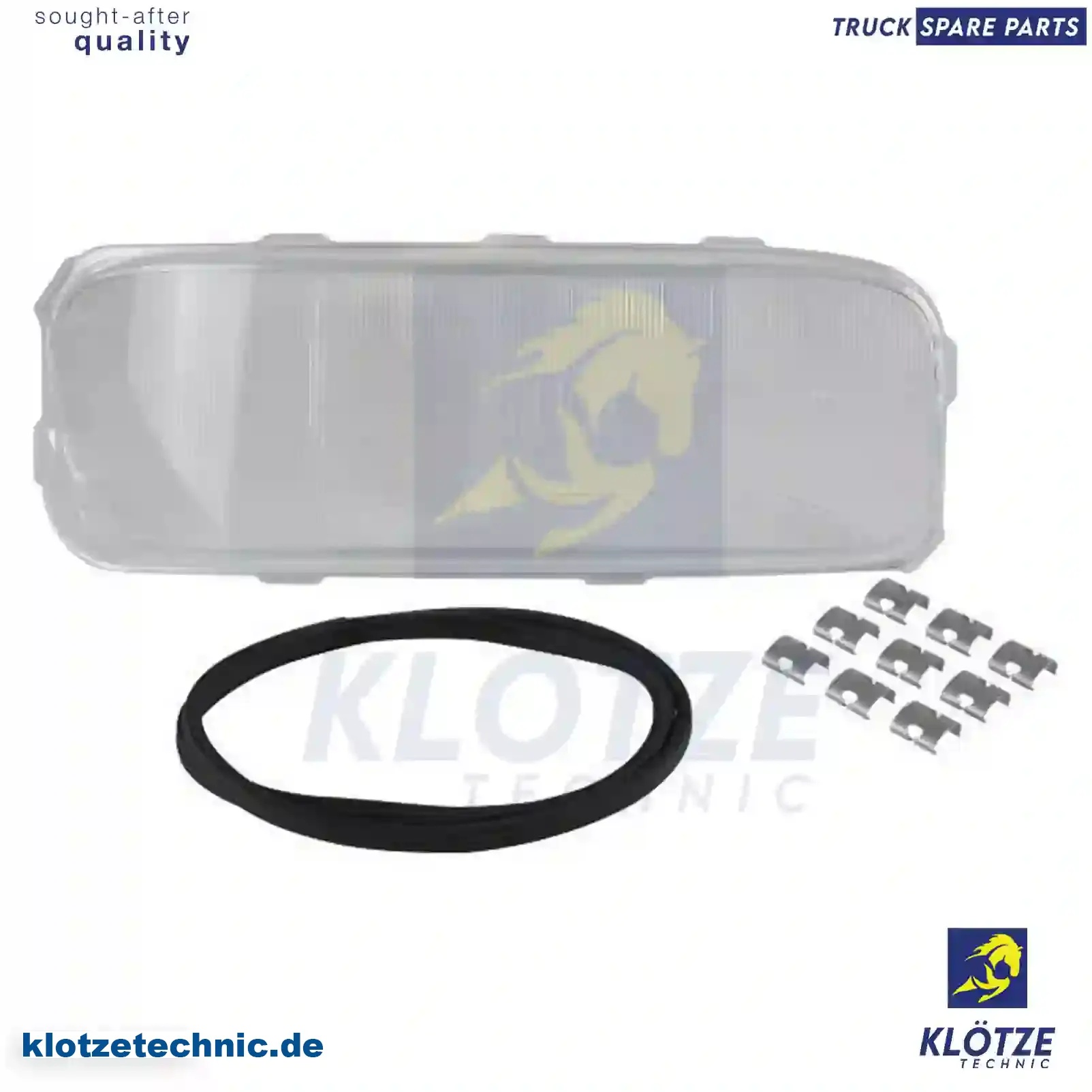 Headlamp glass, right, 0048261290, ZG20540-0008 || Klötze Technic