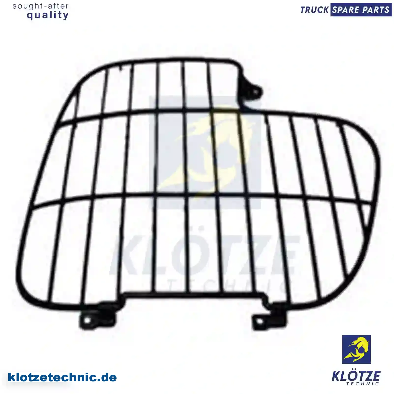 Covering grille, headlamp, left, 9438800185, 94388001857C72, ZG60527-0008 || Klötze Technic