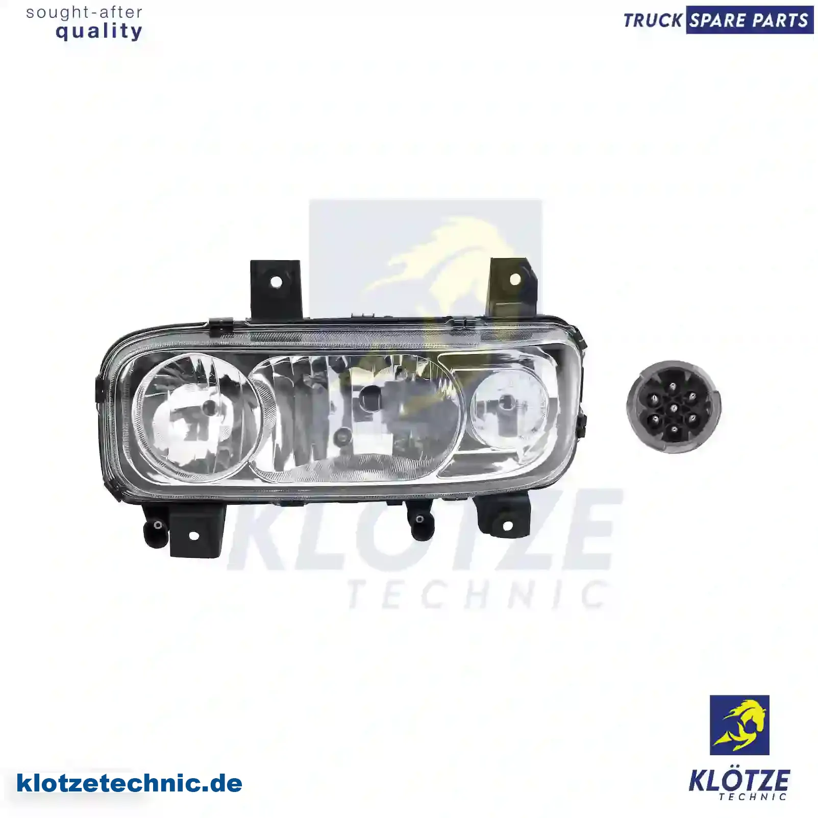 Headlamp, left, with fog lamp, 6868200061, 9738202661, , , || Klötze Technic