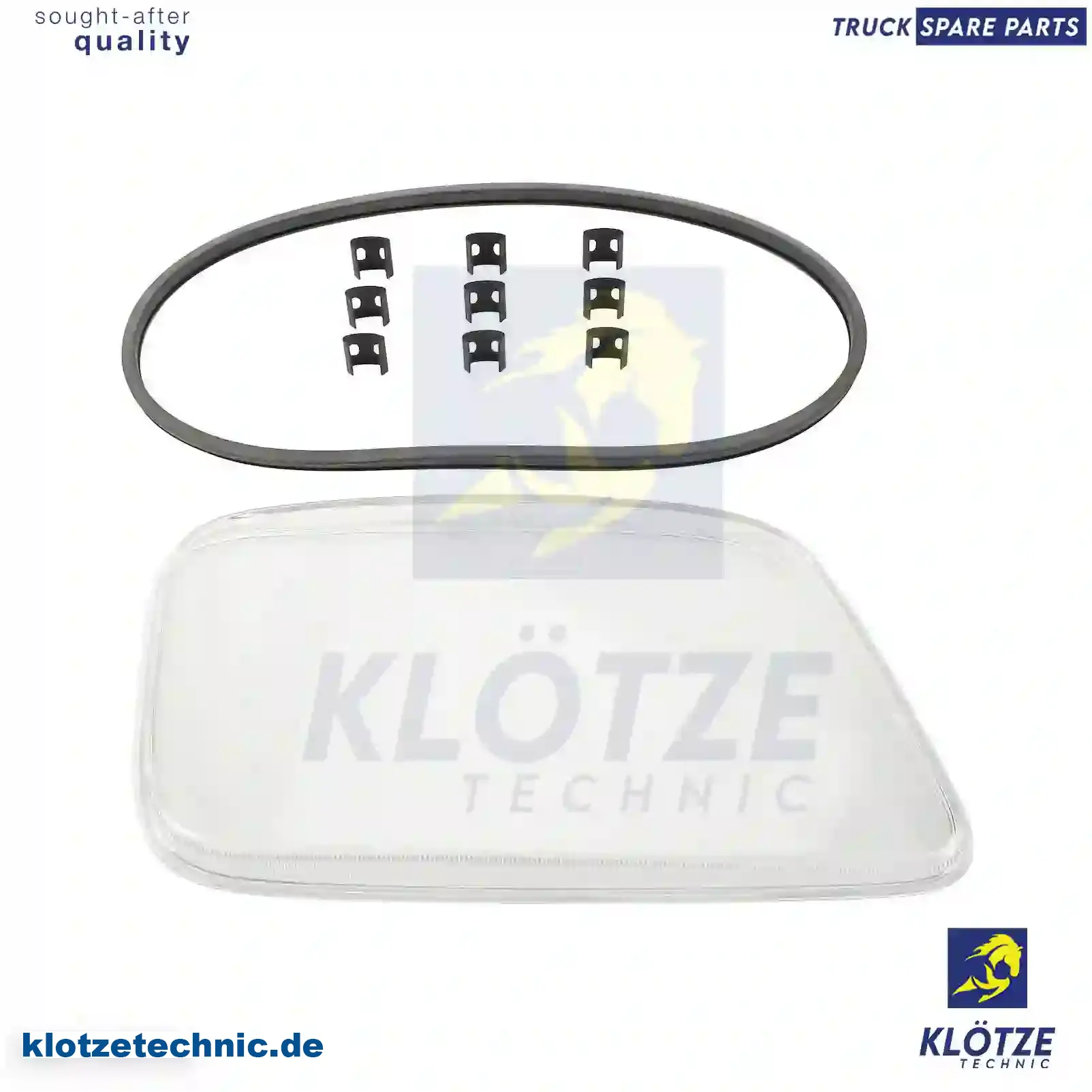 Headlamp glass, right, 0008264610, ZG20541-0008 || Klötze Technic