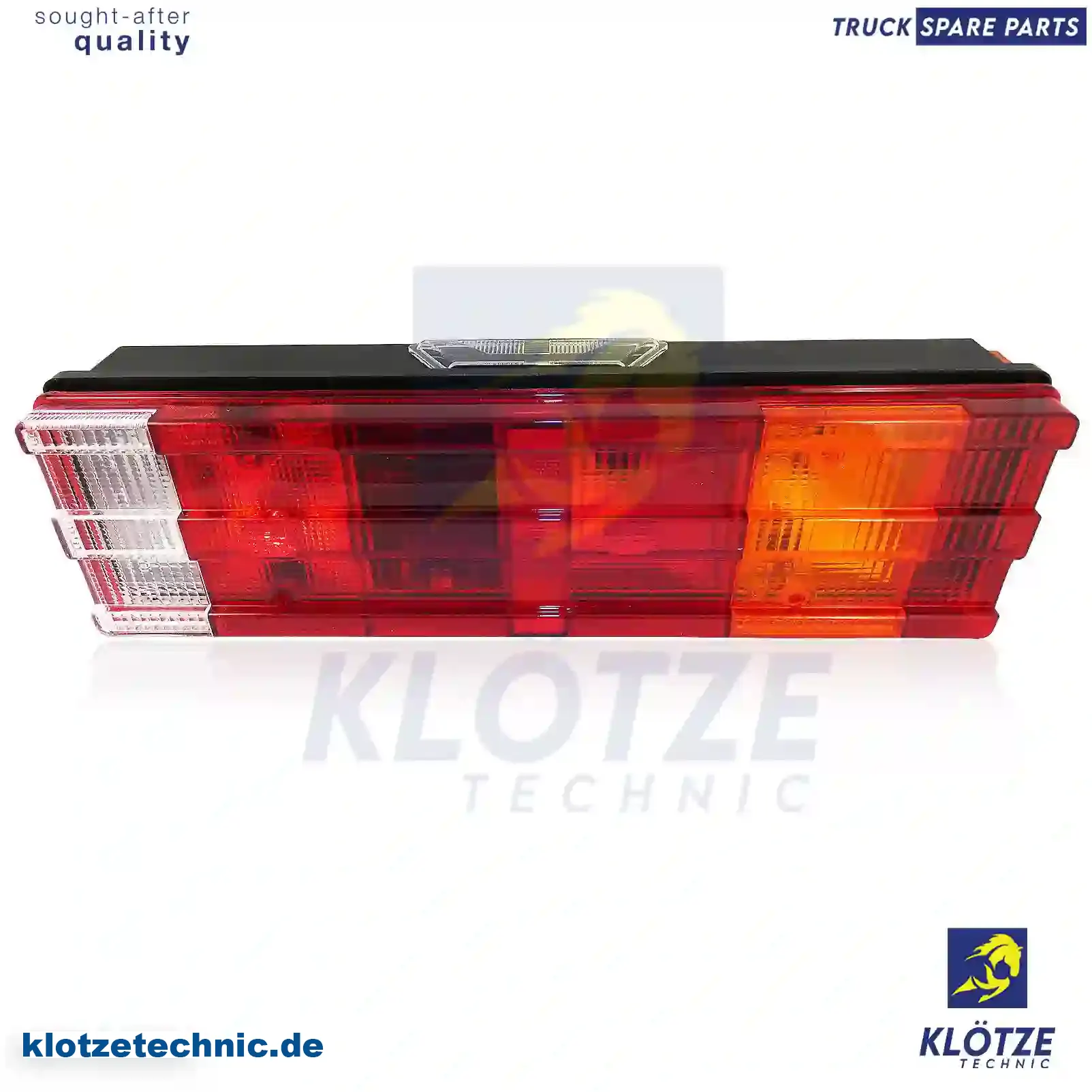 Tail lamp, left, with license plate lamp, 0868229, 868229, 0025445503, 0025447303, 2D0945095D || Klötze Technic