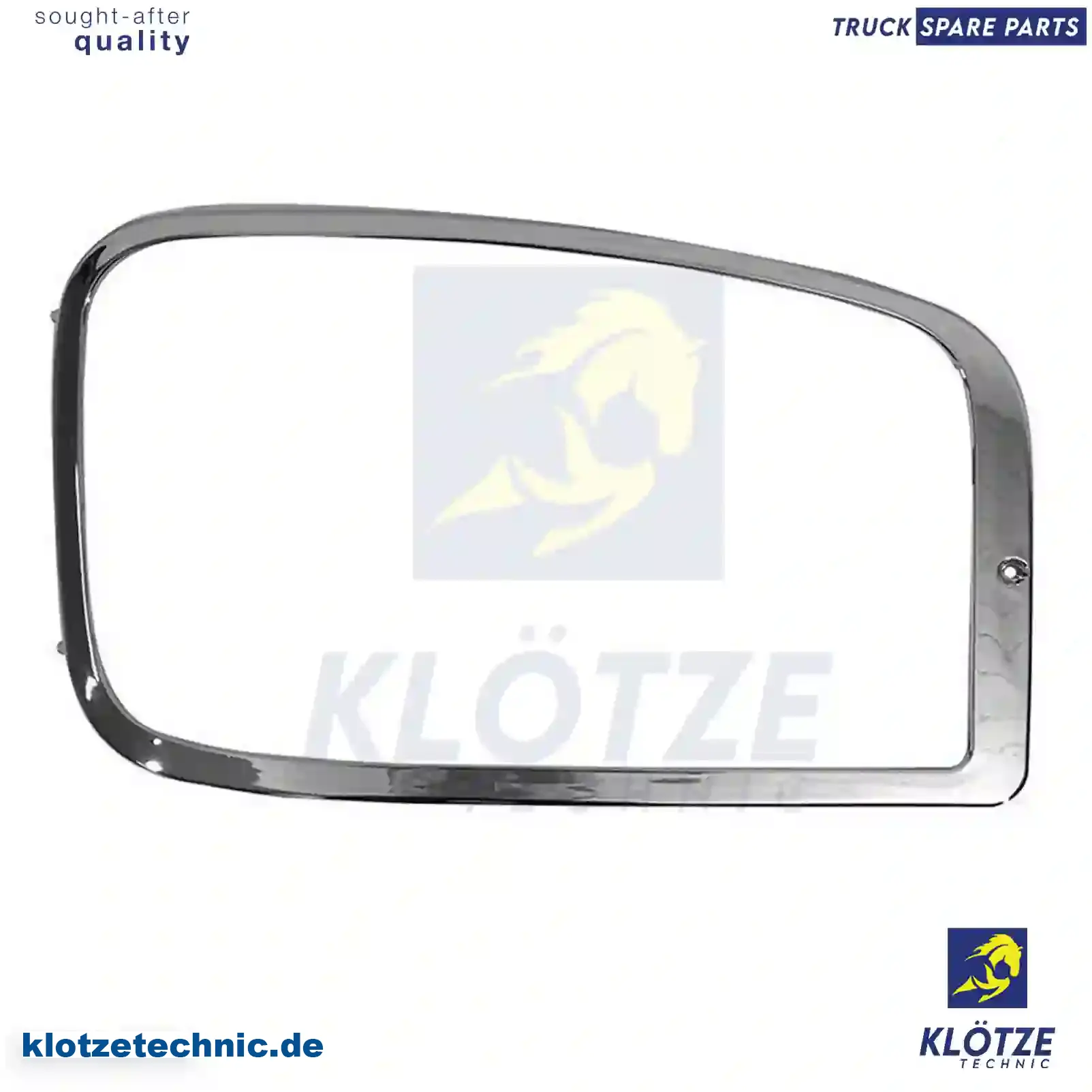 Lamp frame, left, chromed, 9408850922 || Klötze Technic