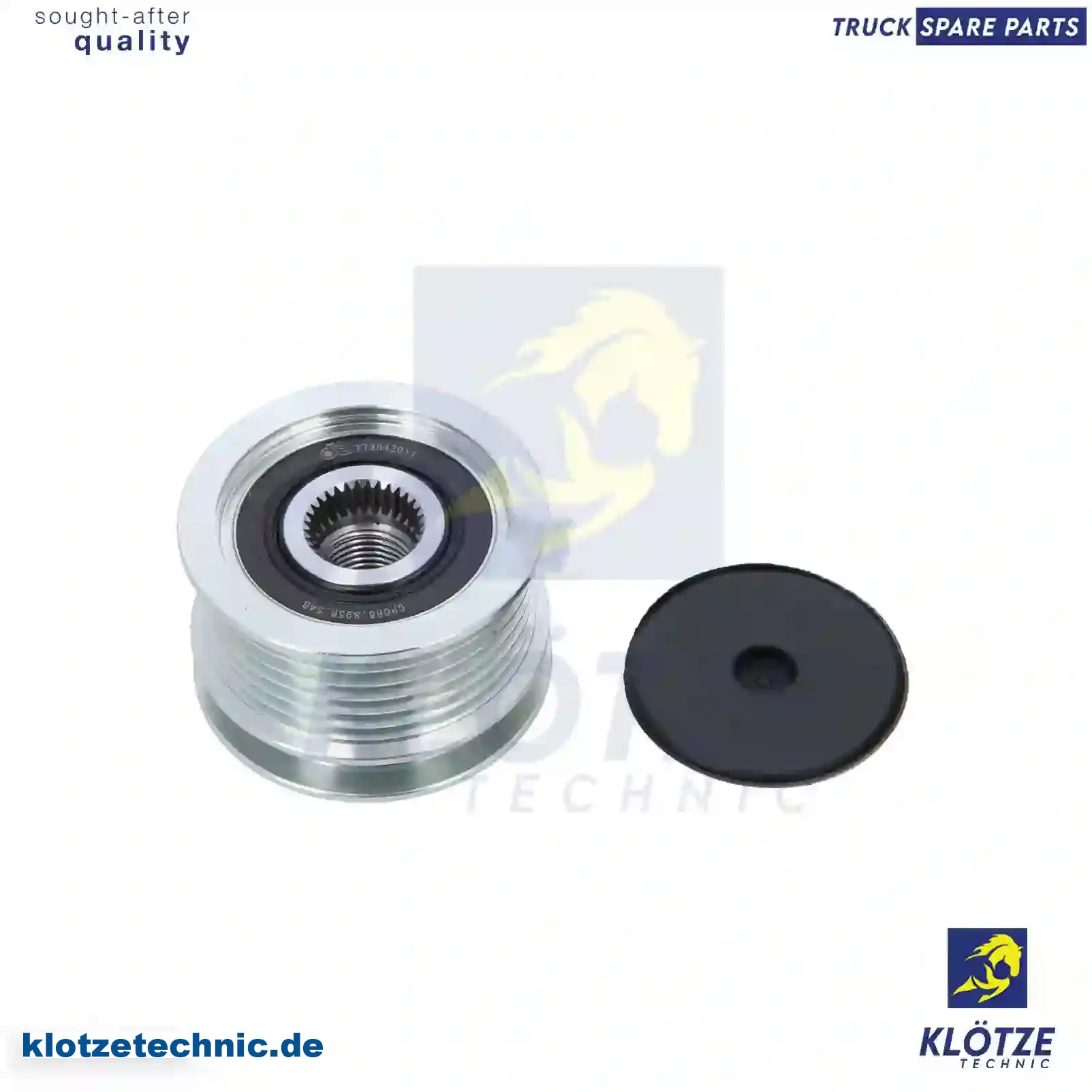 Pulley, alternator, 0011550015, 6011550115, 6021500060, 6041500060, 6041500360 || Klötze Technic