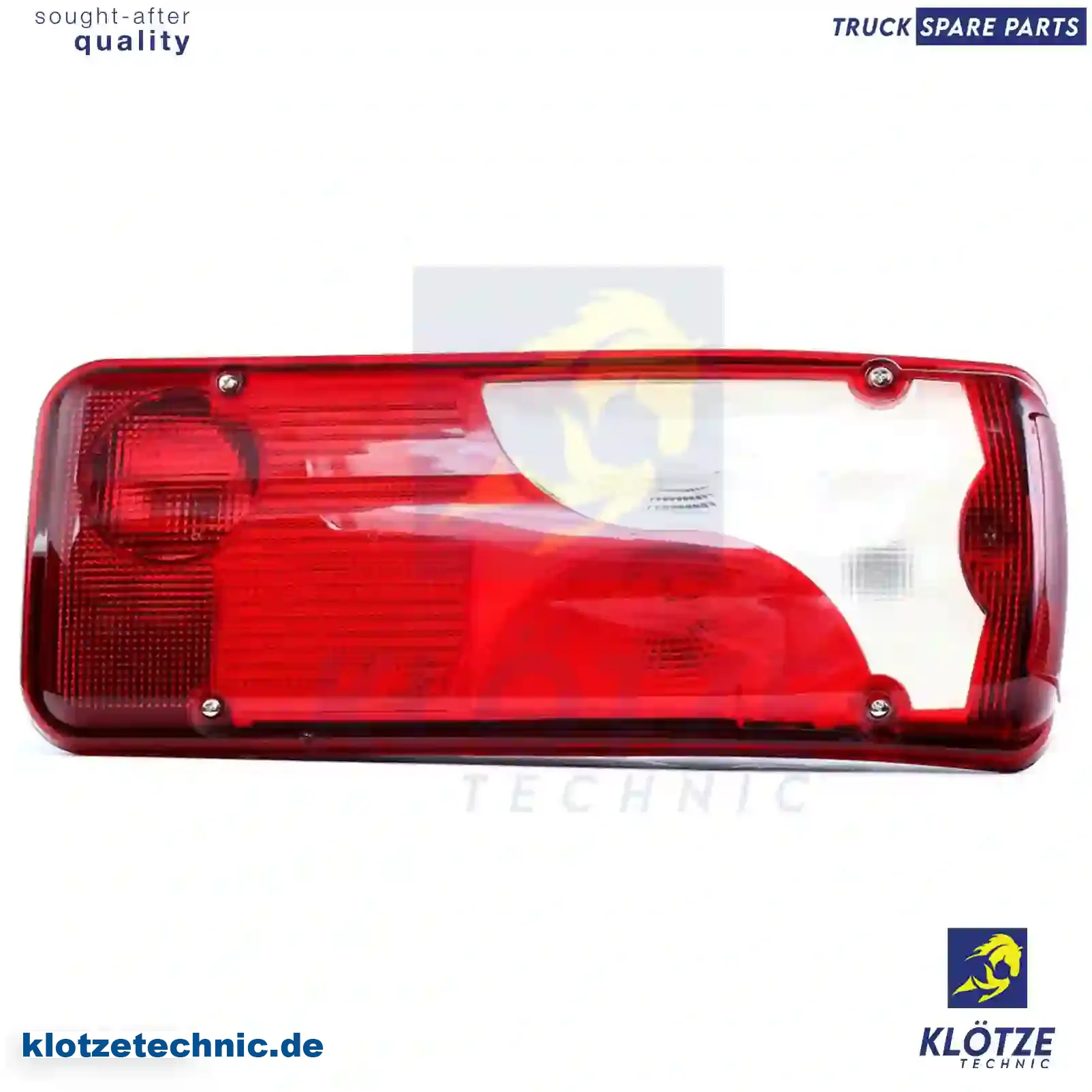 Tail lamp, left, with license plate lamp, 9068200464, 2E0945095A, , , || Klötze Technic