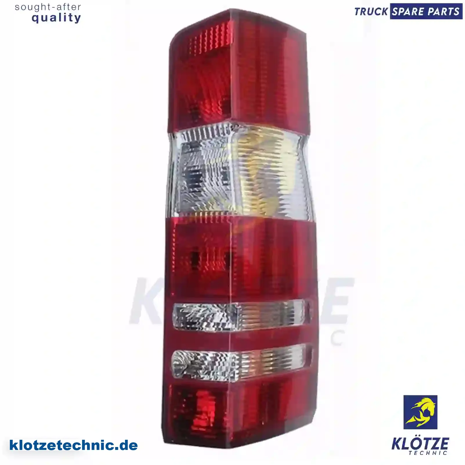 Tail lamp, left, with bulbs, 0008260451, 9068200164, ZG21015-0008 || Klötze Technic