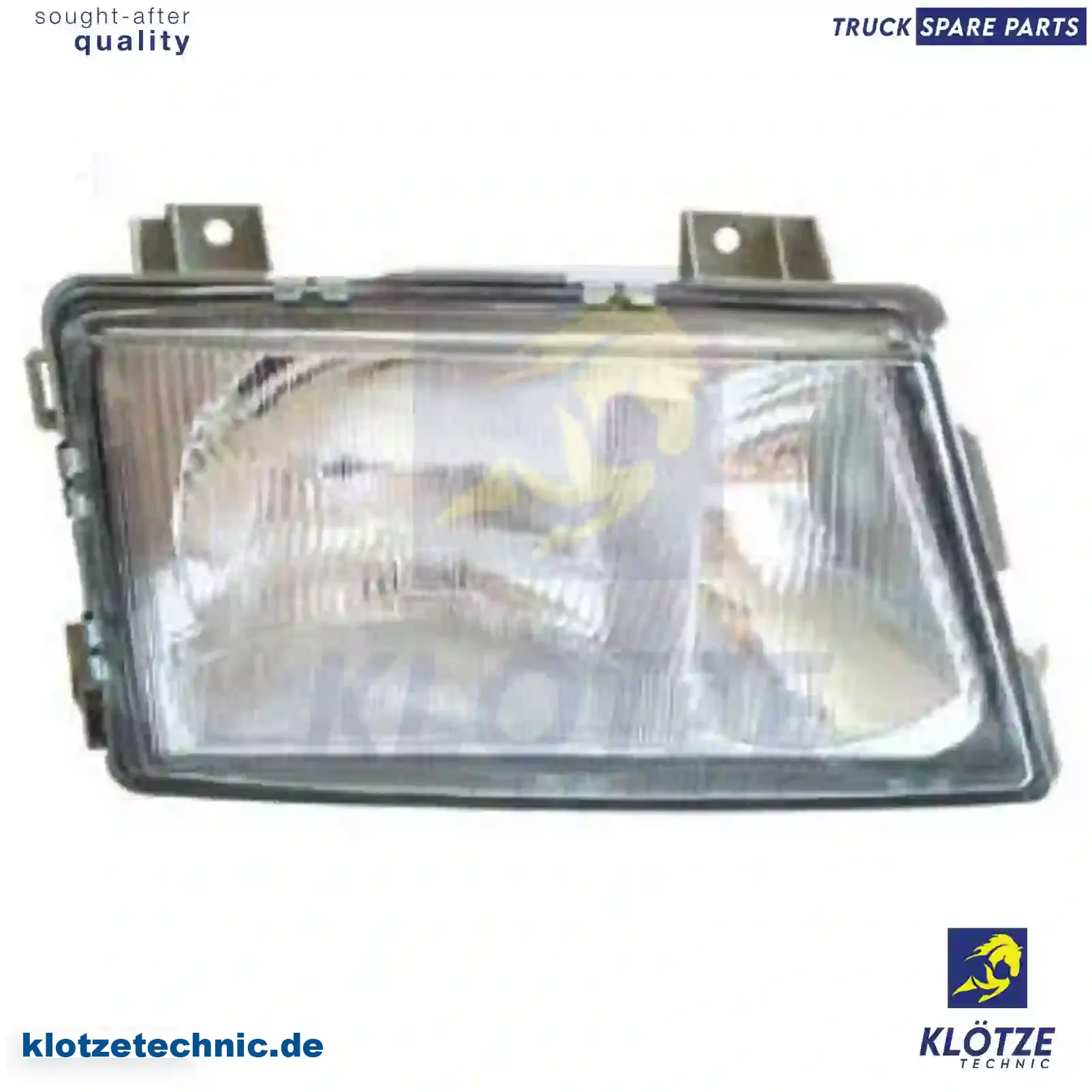 Headlamp, right, without bulbs, with fog lamp, 9018200661, , , , , , , , || Klötze Technic