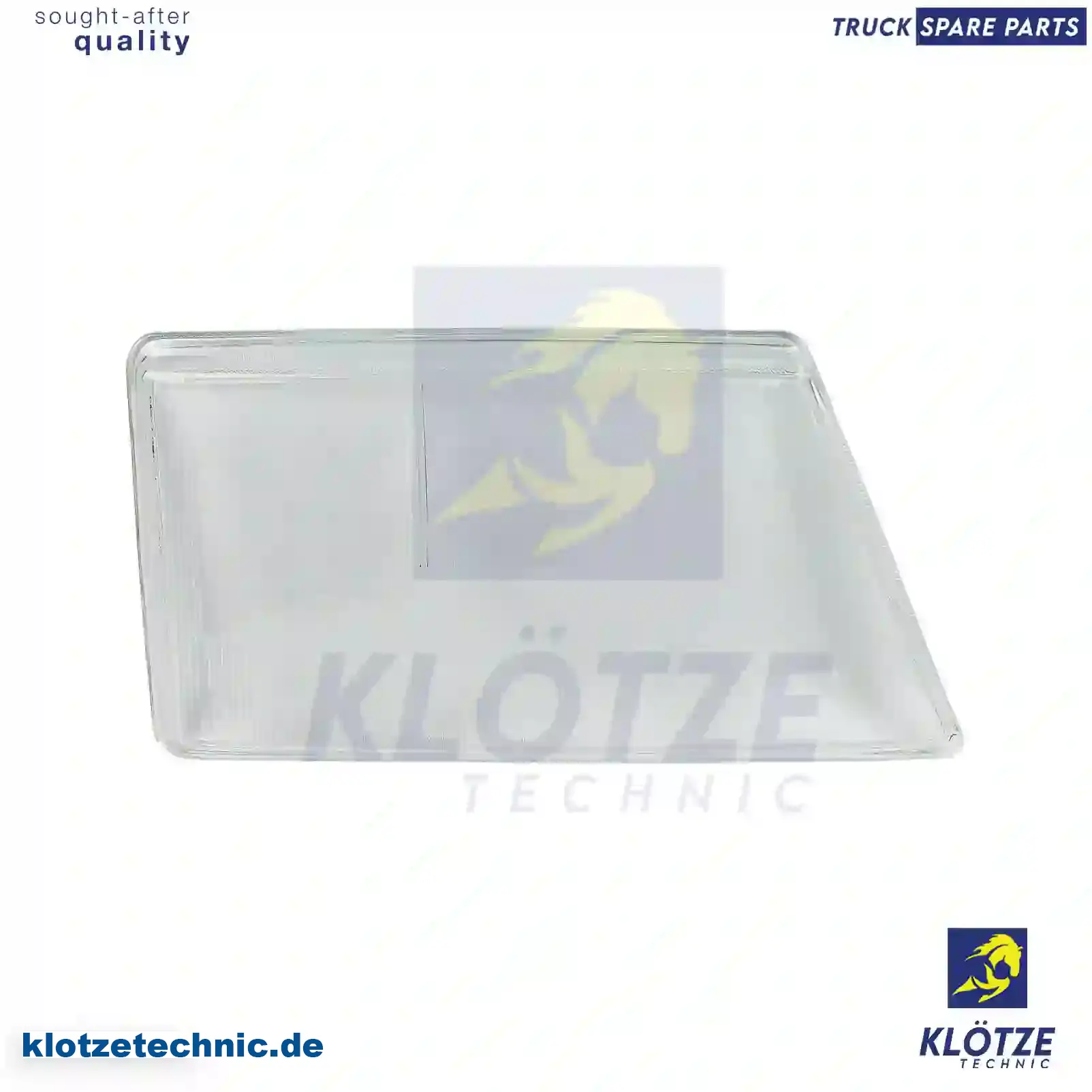 Headlamp glass, right, 8201766 || Klötze Technic