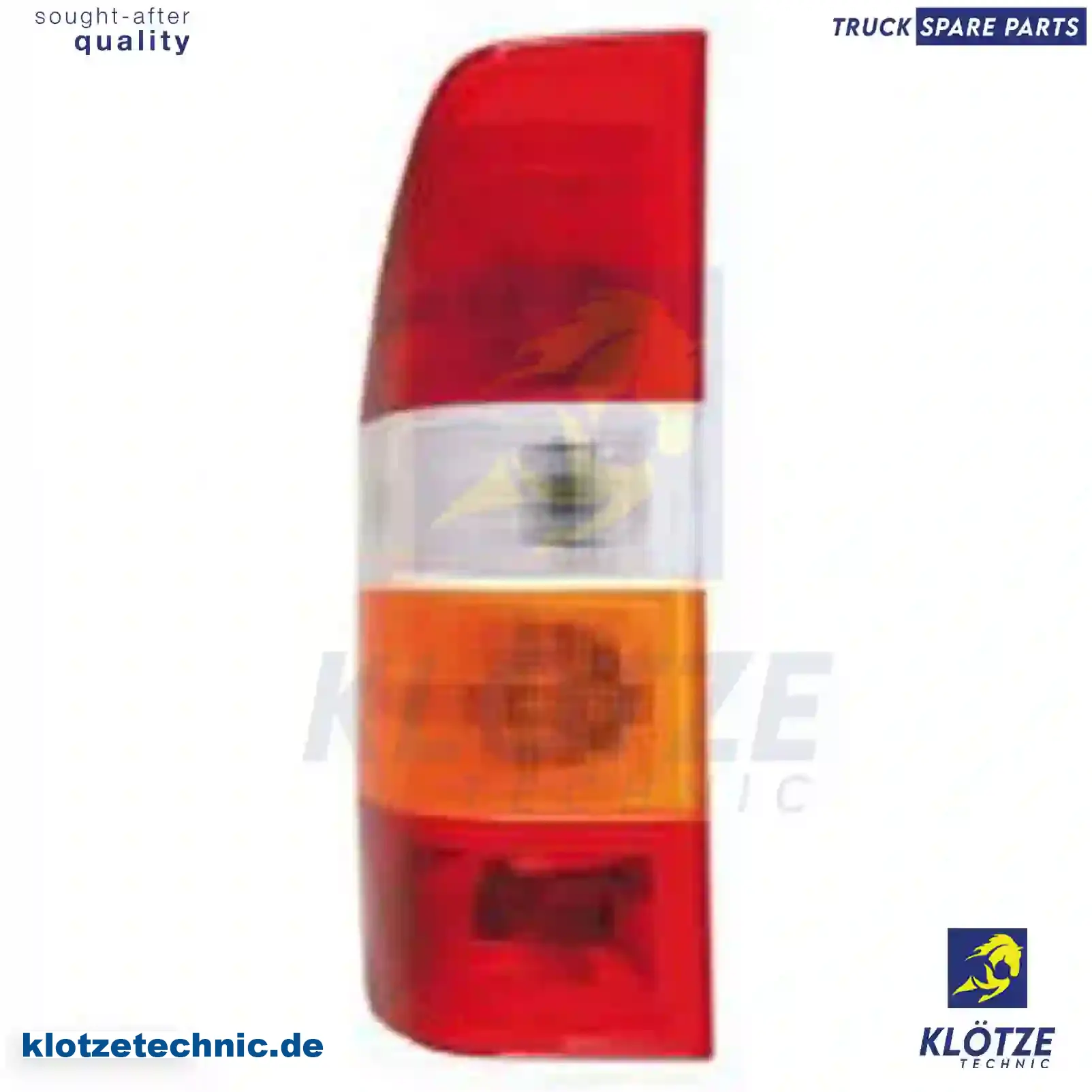 Tail lamp, left, without lamp carrier, 8261856, 90182003 || Klötze Technic