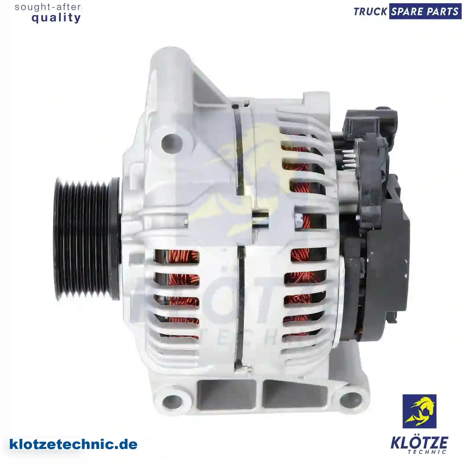 Alternator, with pulley, 0141546802, 0141549302, 0151540002, 0151541602 || Klötze Technic