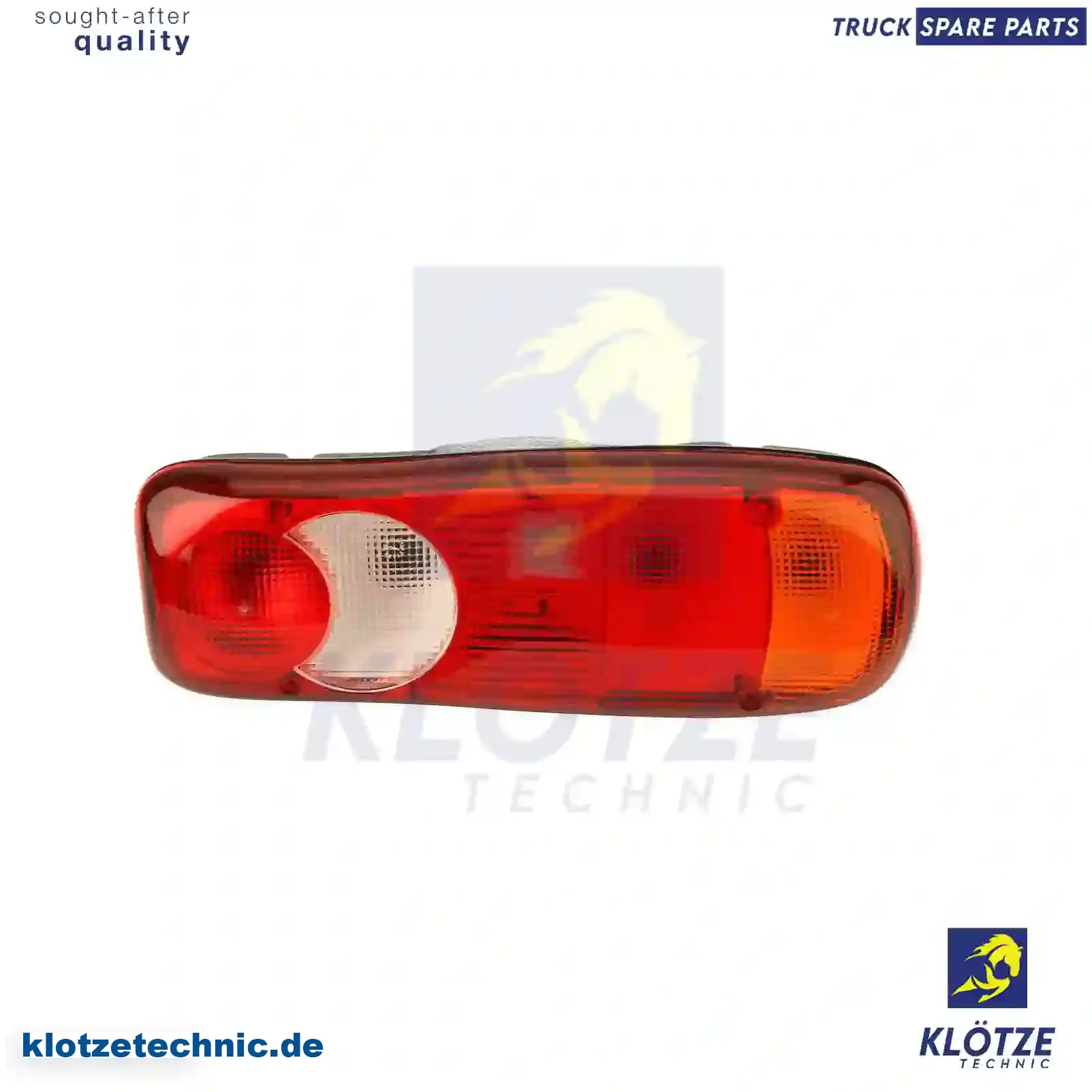 Tail lamp, left, with license plate lamp, 1401713, 26555-9X126, 7485118470, ZG21027-0008 || Klötze Technic