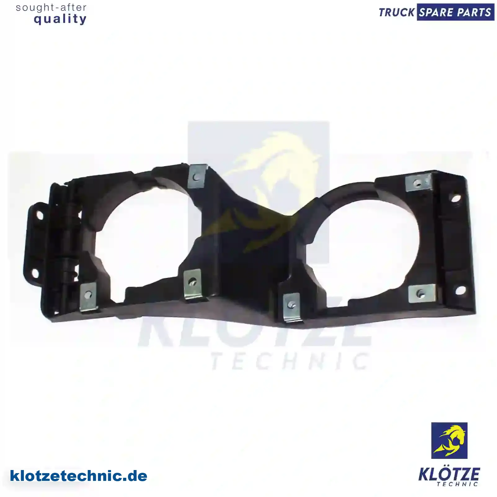 Auxiliary lamp bracket, left, 1492257, 1523881, 1786692, 1786694, 523881, ZG20266-0008 || Klötze Technic