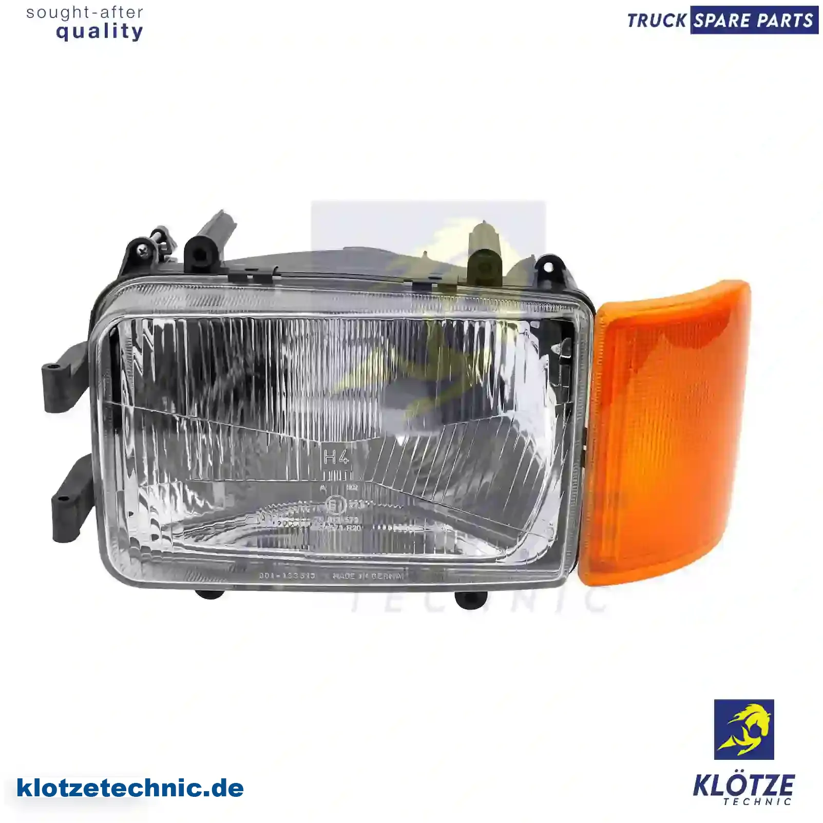 Headlamp, left, without bulbs, 1213924, 1283239, 1305185, 384981, 09384981, 91213924, 050699 || Klötze Technic