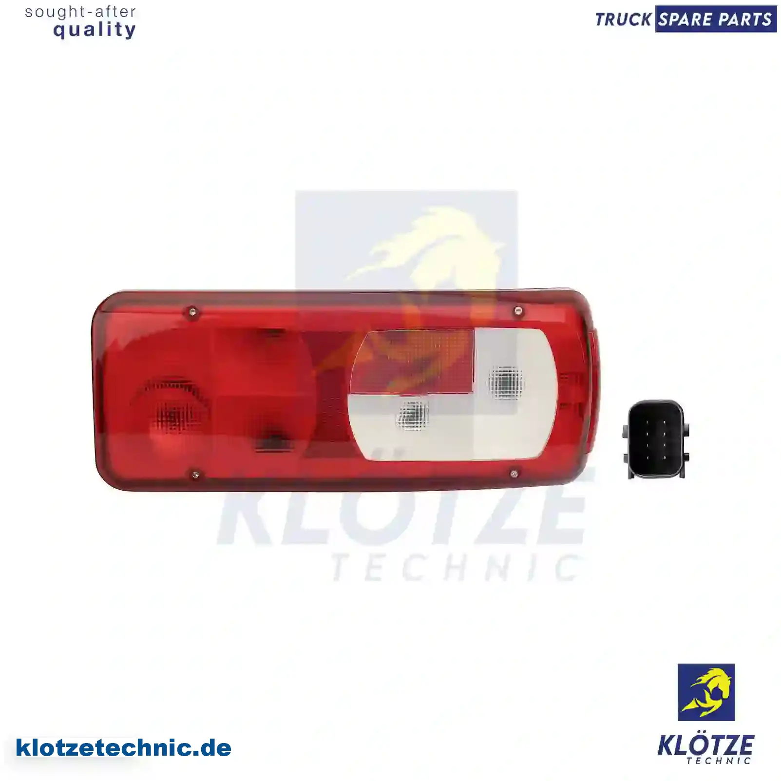 Tail lamp, right, with reverse alarm, 1875581, ZG21068-0008, , , || Klötze Technic