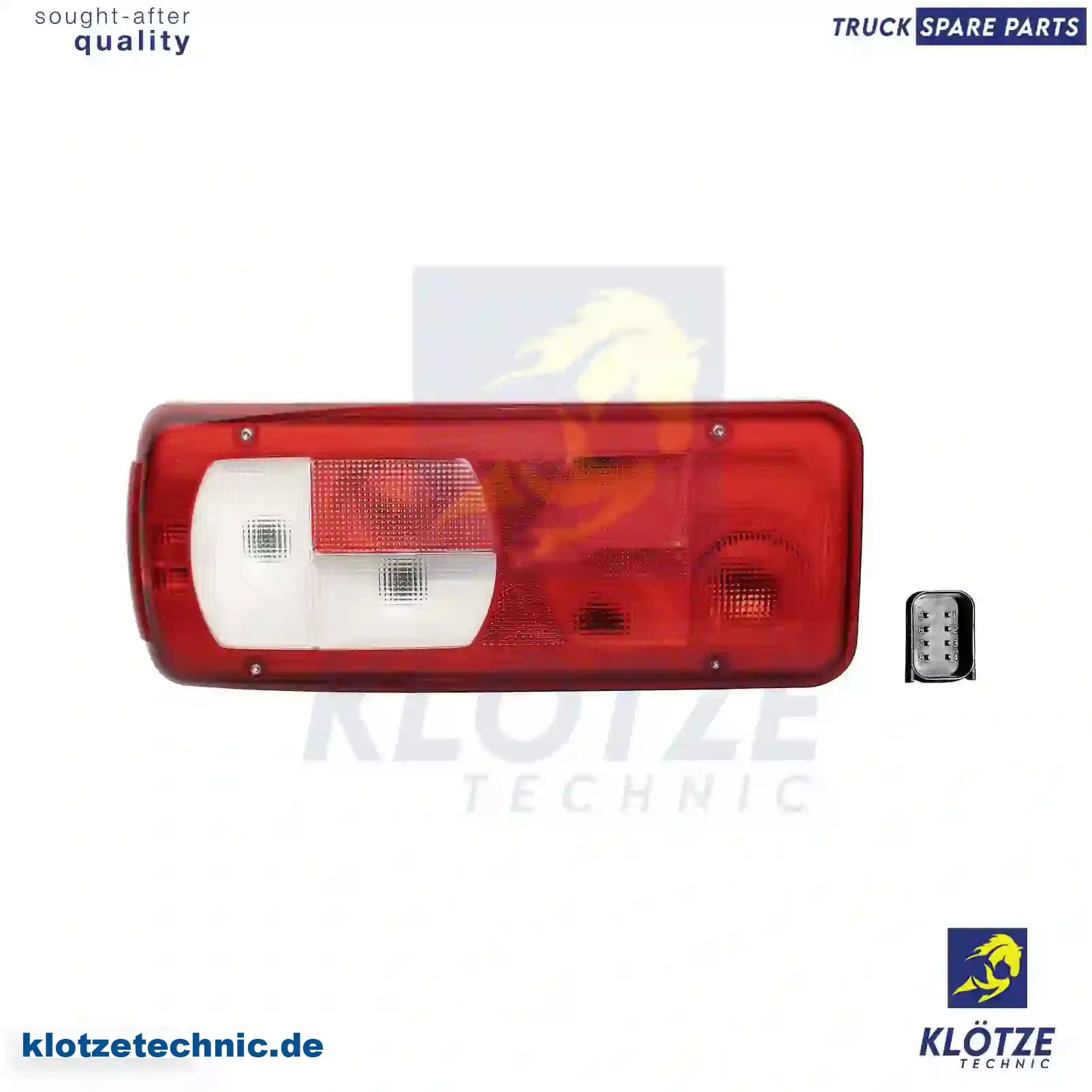 Tail lamp, left, with license plate lamp, 1875580, ZG21029-0008, , , || Klötze Technic