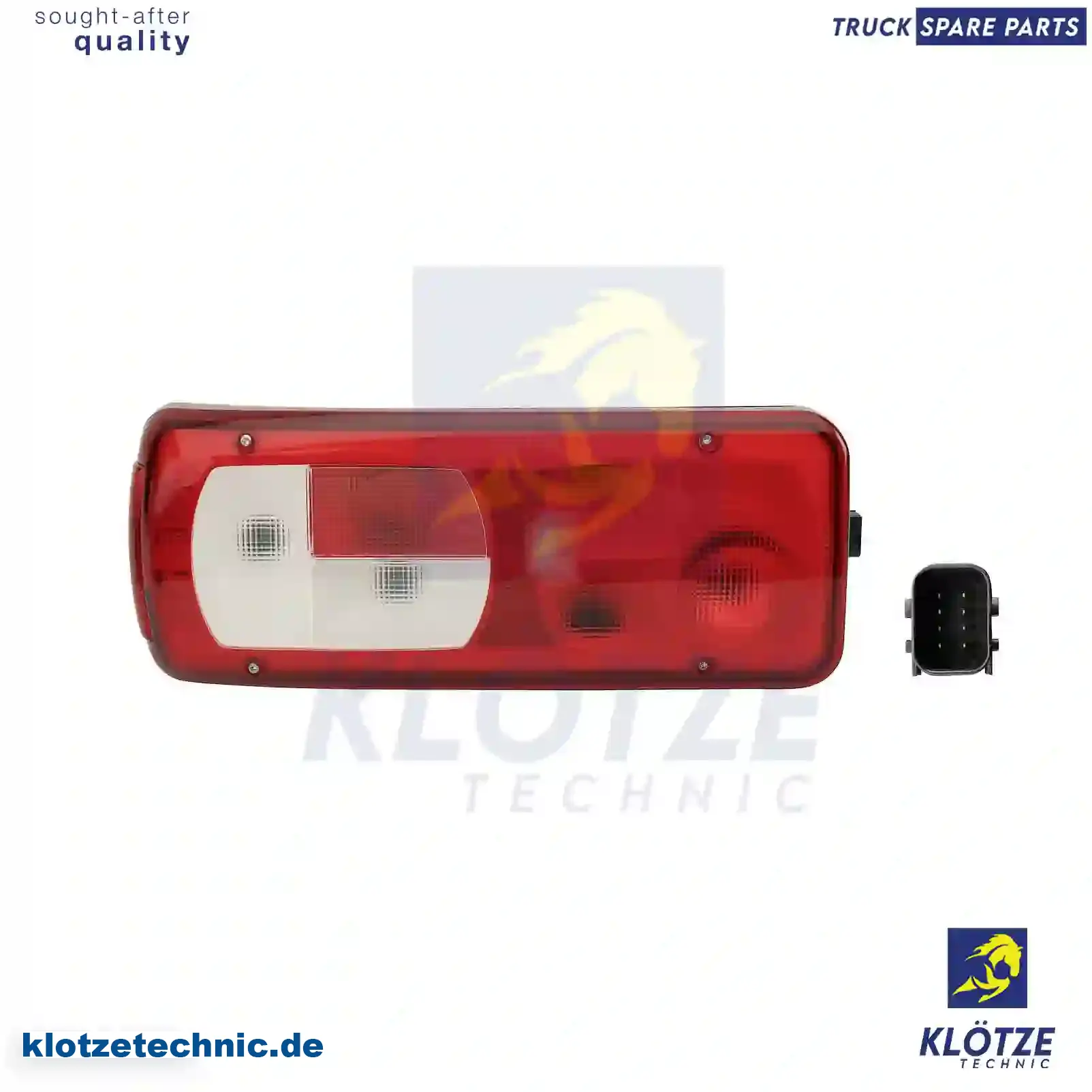 Tail lamp, left, with license plate lamp, 1875577, ZG21030-0008, , , || Klötze Technic