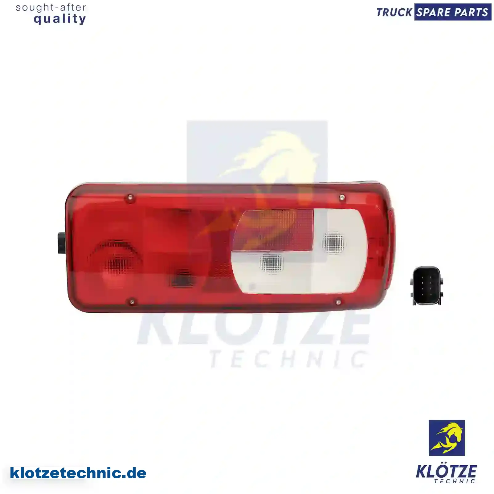 Tail lamp, right, with reverse alarm, 1875578, , , , || Klötze Technic