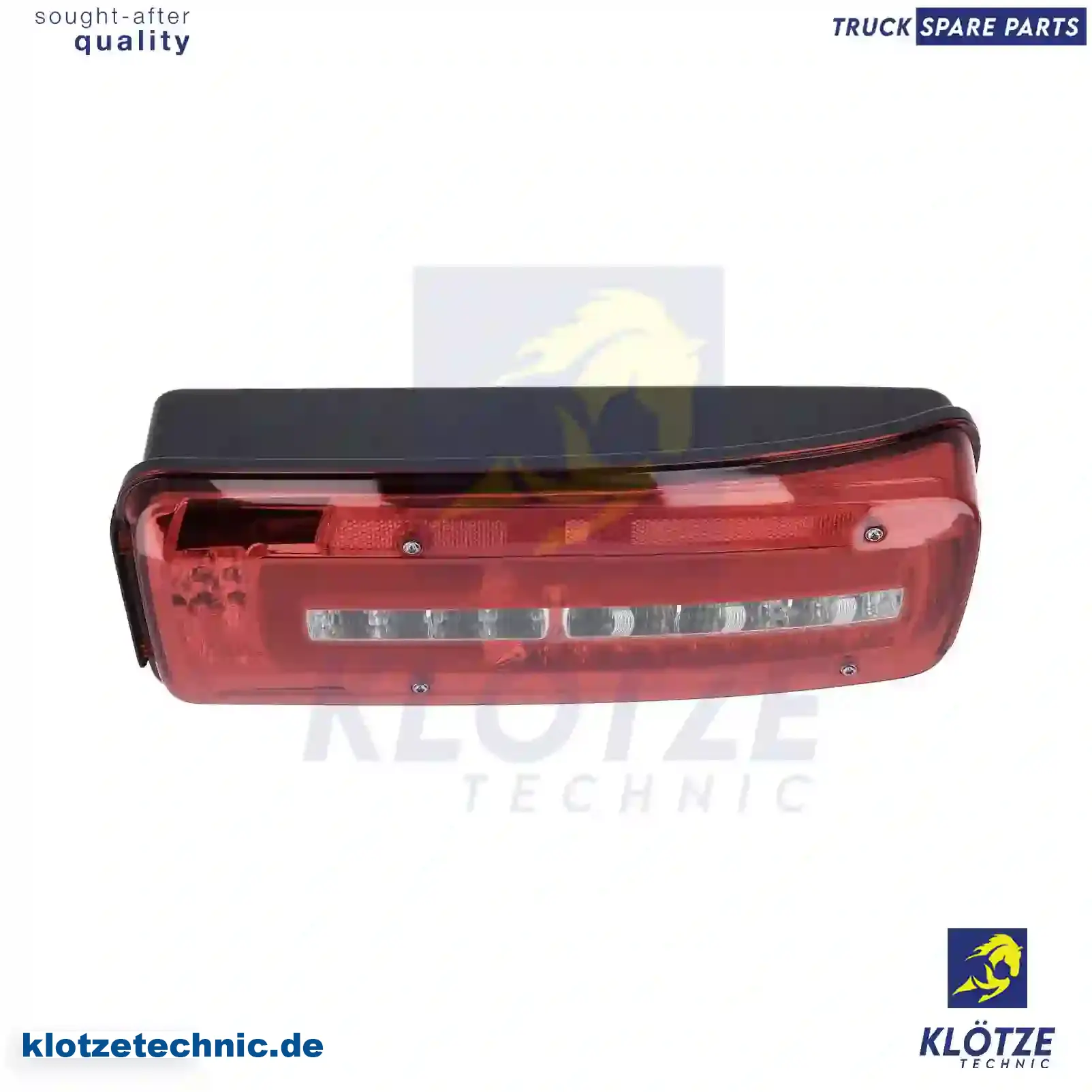 Tail lamp, right, with reverse alarm, 2007613 || Klötze Technic